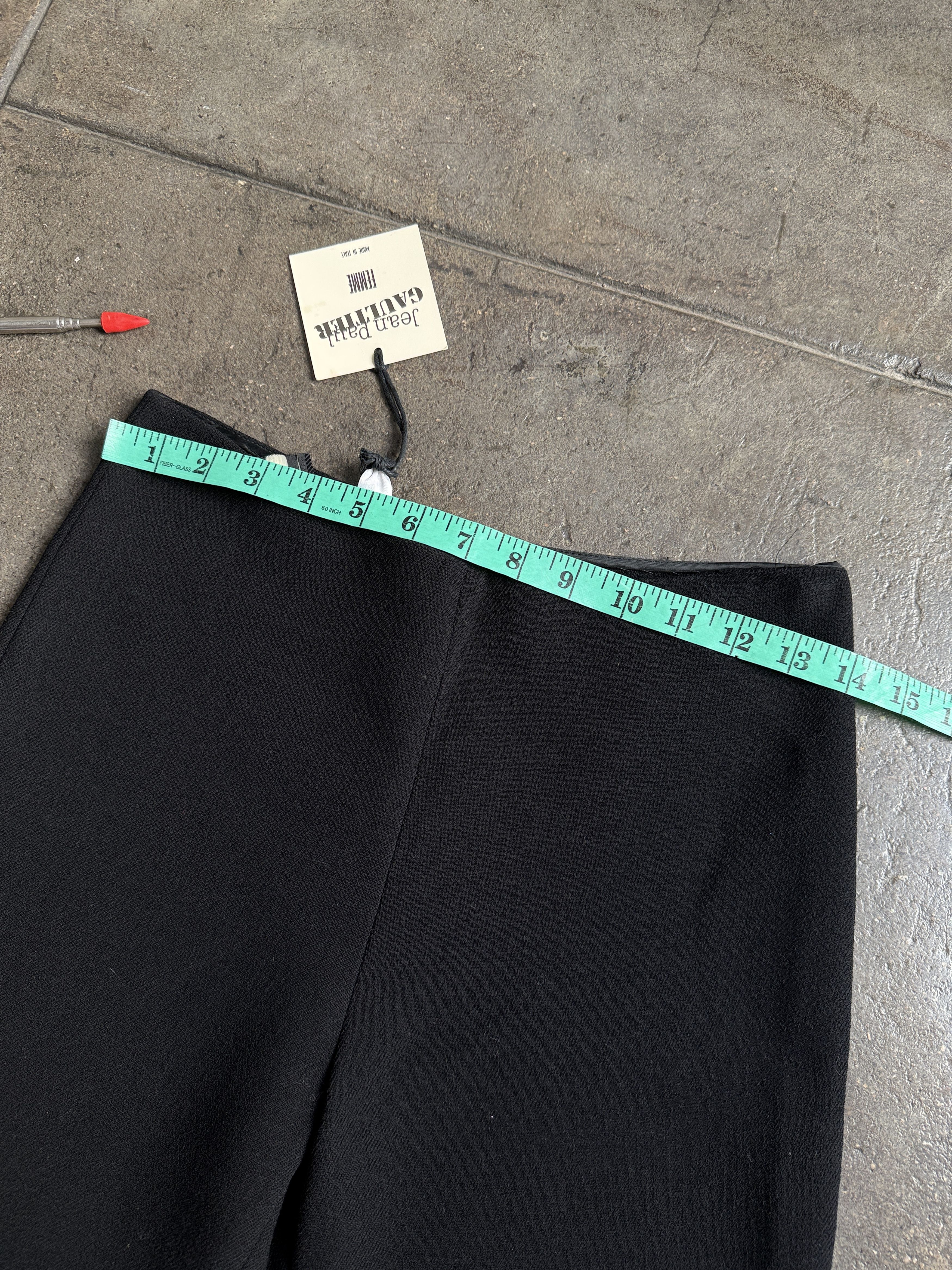 Jean Paul Gaultier Brand New Vintage 2000's Wool Capri Short Pants Size 27" / US 4 / IT 40 - 10 Thumbnail