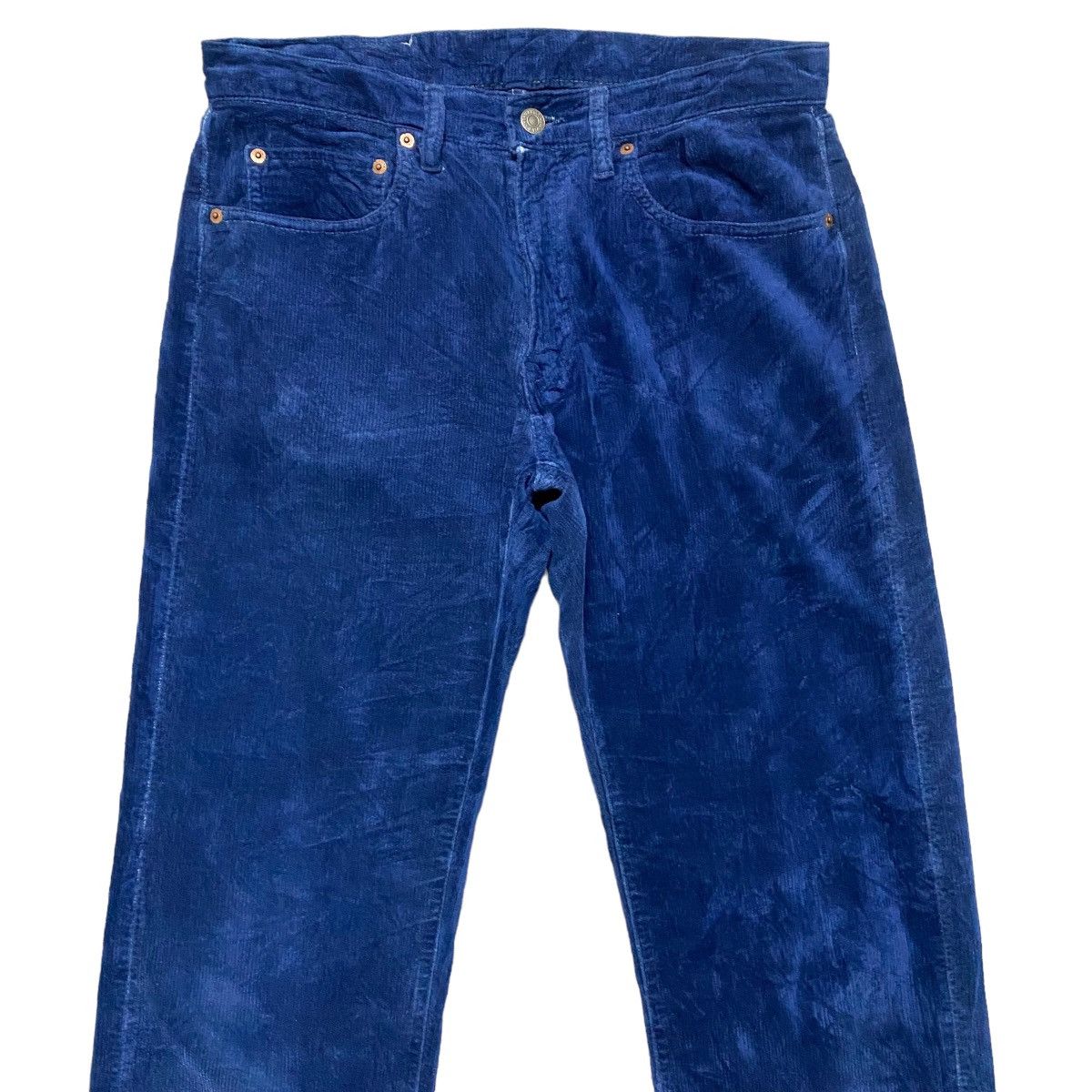 Blue Blue Japan Vintage OKURA Corduroy Pants Size US 31 - 3 Thumbnail