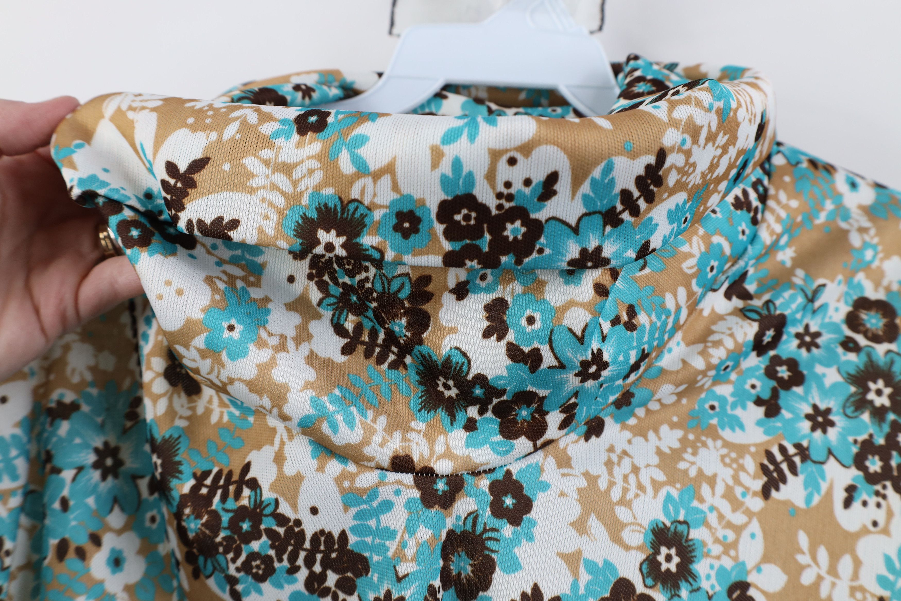 Vintage Vintage 70s Streetwear Boho Chic Flower Turtleneck Shirt Size M / US 6-8 / IT 42-44 - 9 Thumbnail