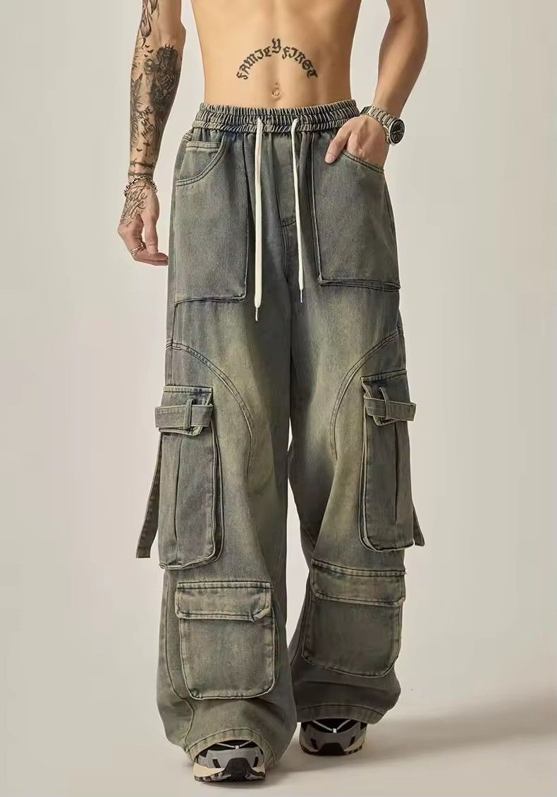 Japanese Brand × Jean Retro Washed Straight Pockets Jeans Size US 30 / EU 46 - 1 Thumbnail