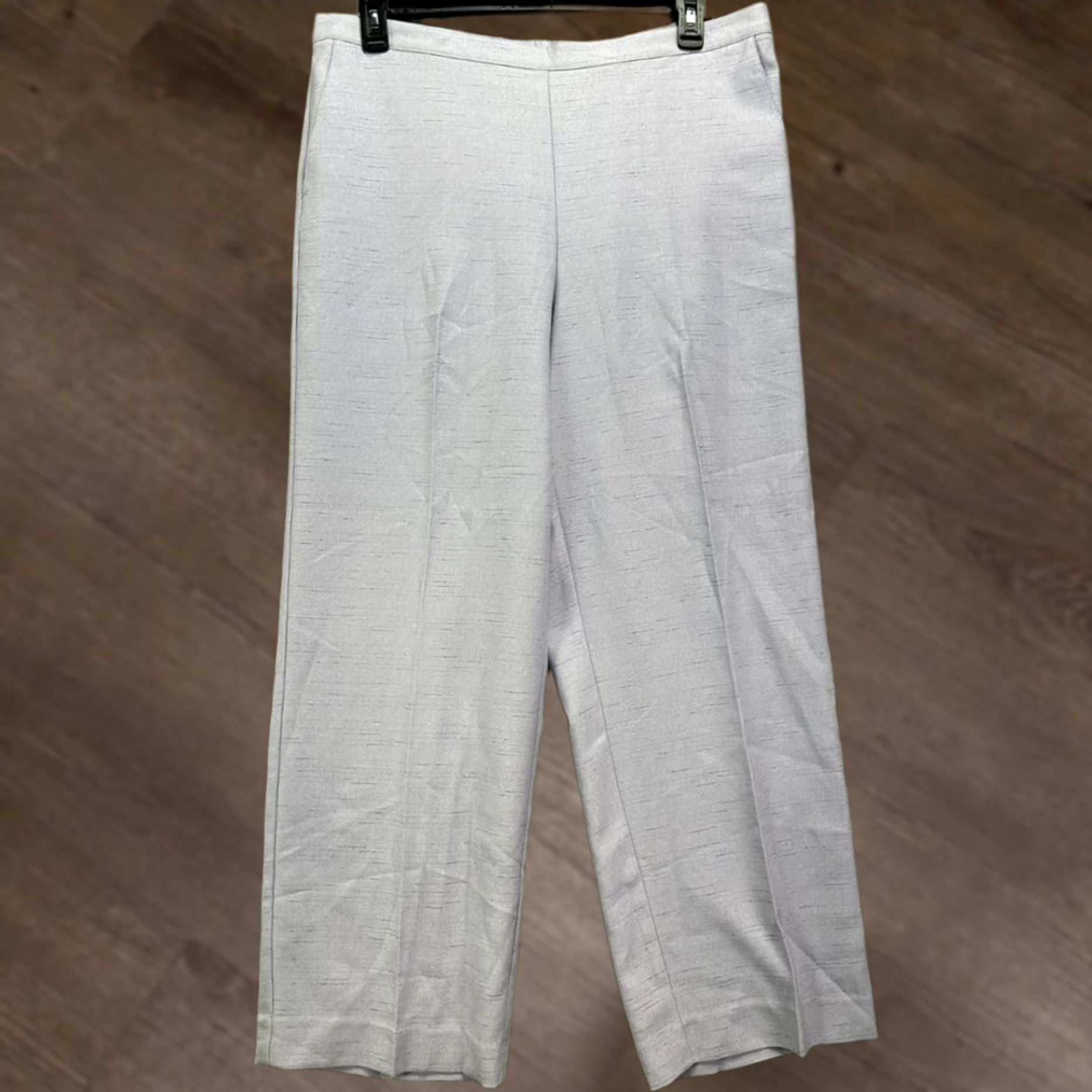 Vintage VINTAGE? No. Alfred Dunner Pants Womens 18P Petite Lilac Elastic Waist Pull On High Rise NEW Size 40" / US 18 - 1 Thumbnail