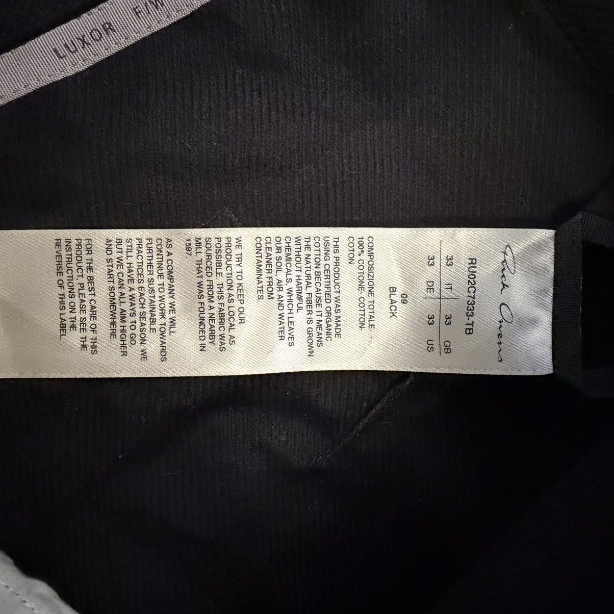 Rick Owens FW23 Luxor Geth Corduroy Trousers Size US 33 - 5 Thumbnail