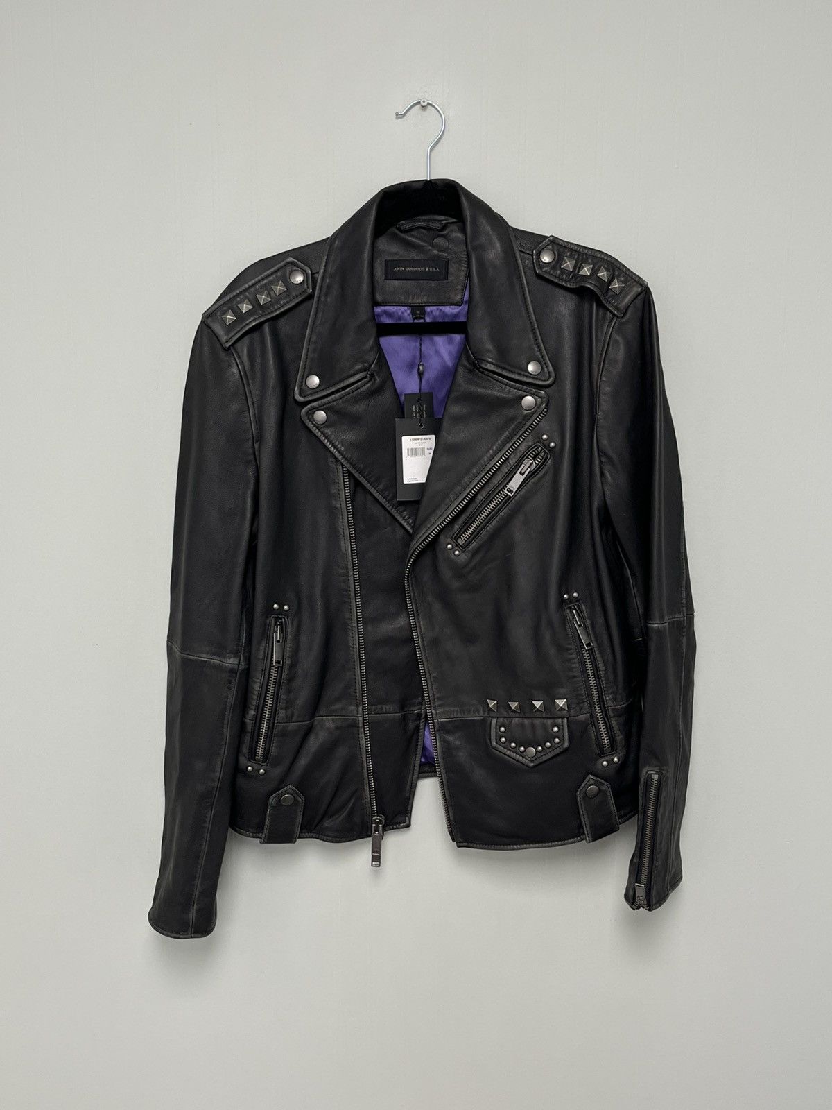 John Varvatos Misfits studded leather biker jacket size medium Size US M / EU 48-50 / 2 - 13 Thumbnail