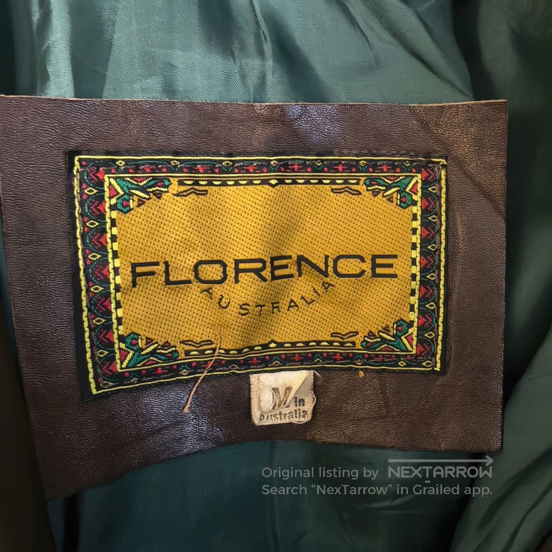 Vintage FLORENCE Sheepskin Moto Leather Jacket. Size US M / EU 48-50 / 2 - 6 Thumbnail