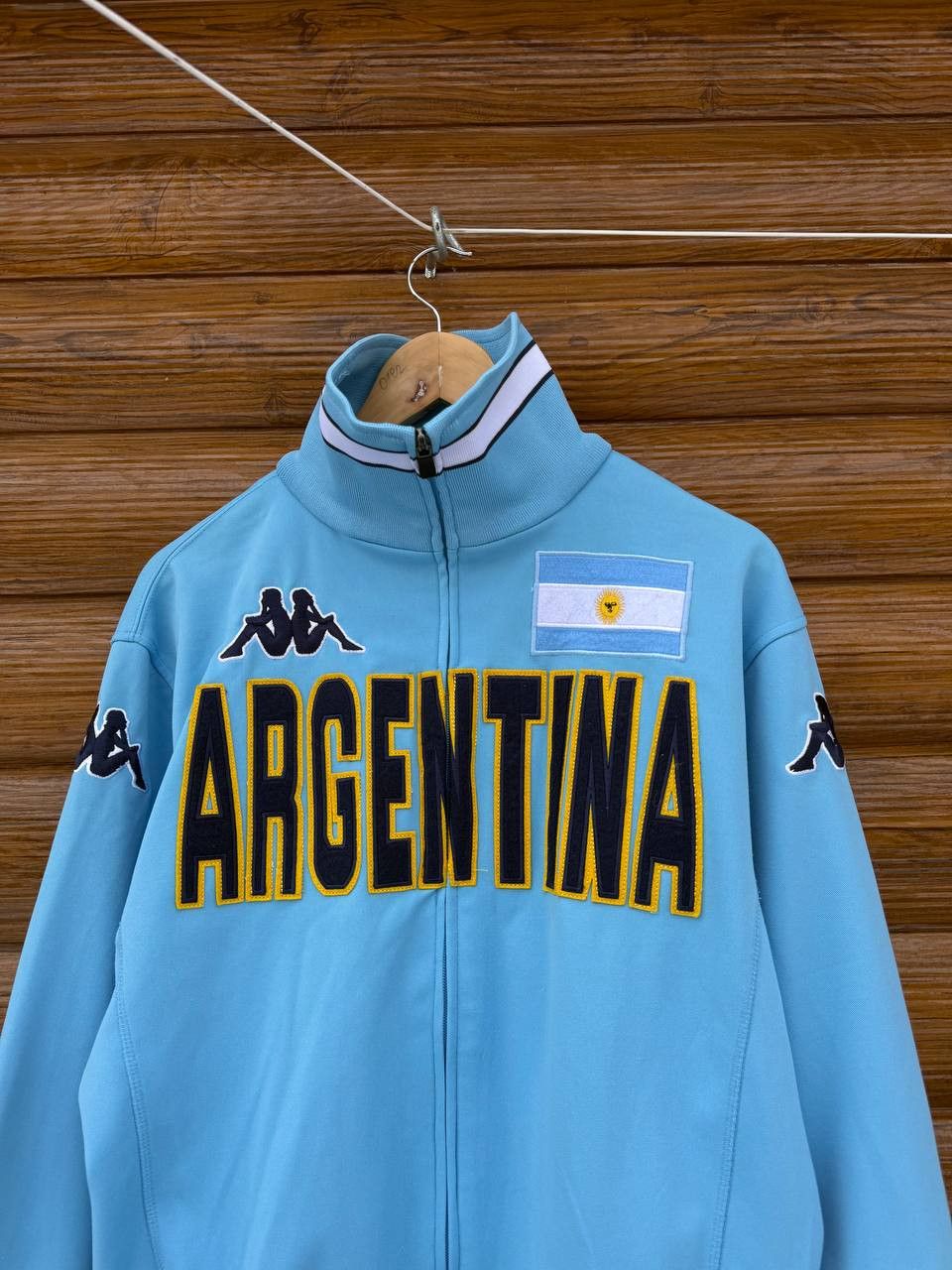 Kappa Vintage Kappa Argentina Football Jacket Soccer Track Top Zip Size US M / EU 48-50 / 2 - 2 Thumbnail