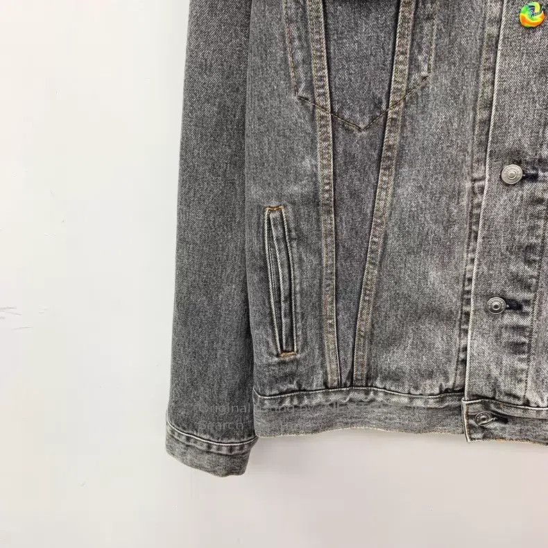 Balenciaga Balenciaga Grey Washed Letter Embroidered Cotton Collar Si Size US M / EU 48-50 / 2 - 4 Thumbnail