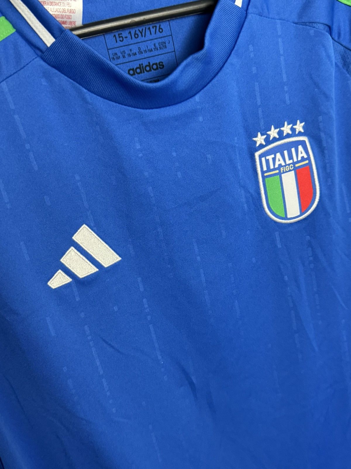 Adidas KIDS New Italy National Team 2024 Home Football Jersey Size US S / EU 44-46 / 1 - 3 Thumbnail