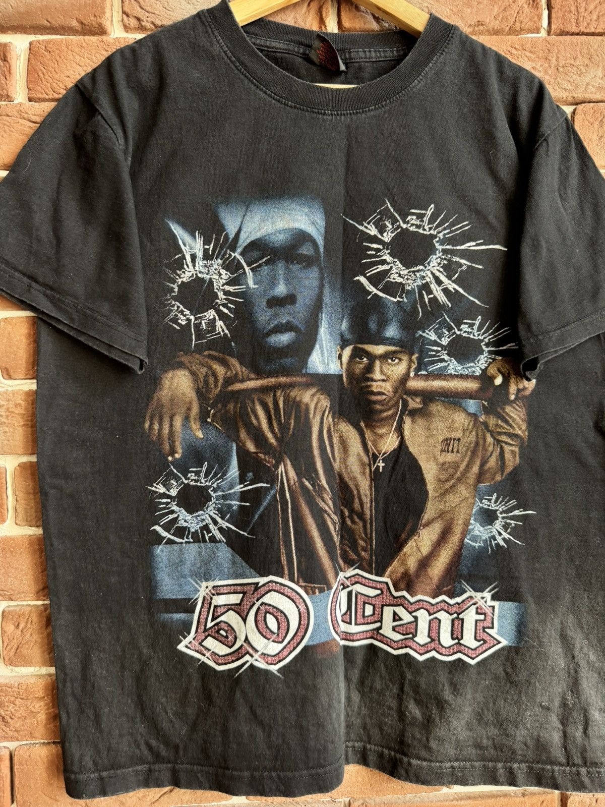 Rap Tees 00s Vintage G Unit 50 cent Rap Hip Hop Band Tshirt Rare Size US L / EU 52-54 / 3 - 3 Thumbnail