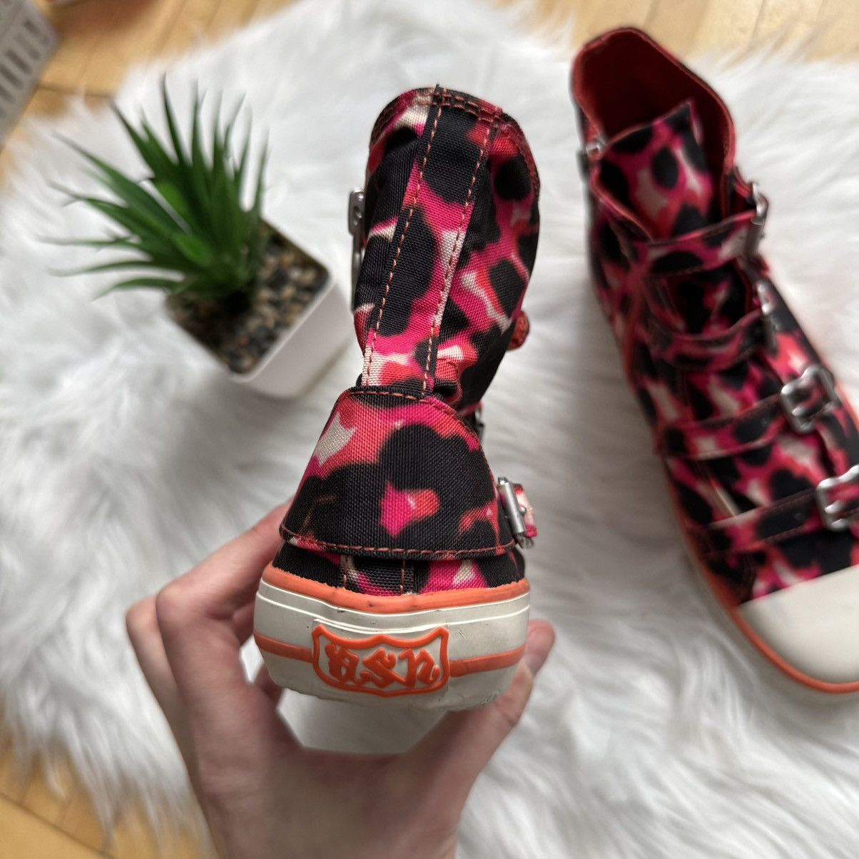 ASH 📌 Vintage Ash Y2K High Crazy Buckle Top Sneakers Size US 7 / IT 37 - 9 Thumbnail