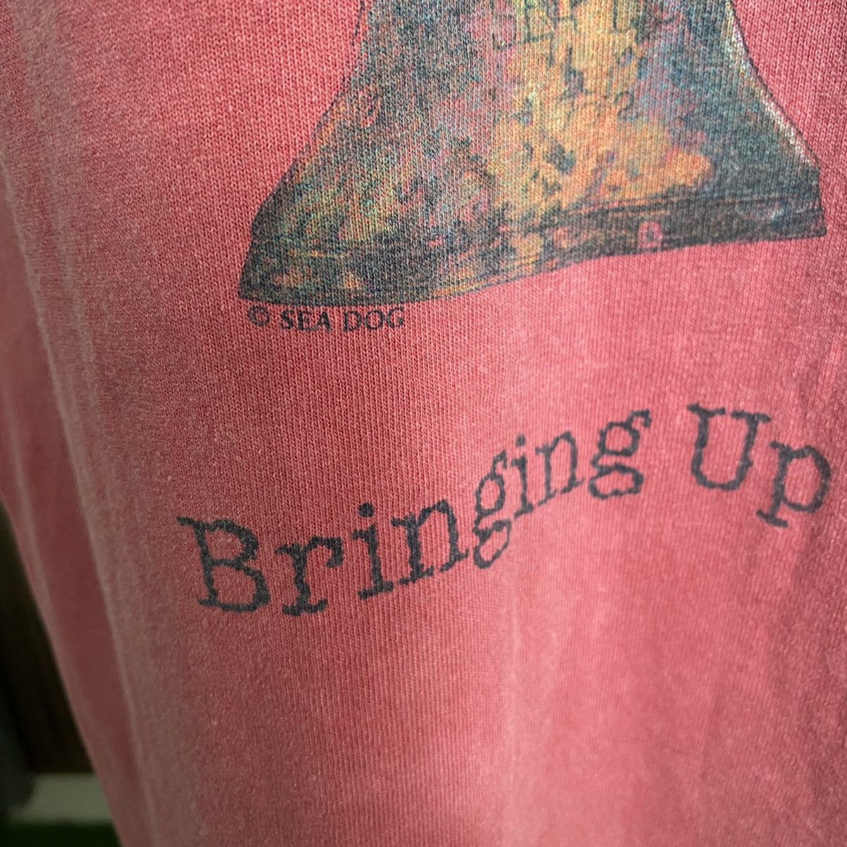 Vintage Thrashed Faded Vintage 90s Bonafide Seadog ERD GRUNGE TEE Size US L / EU 52-54 / 3 - 5 Thumbnail