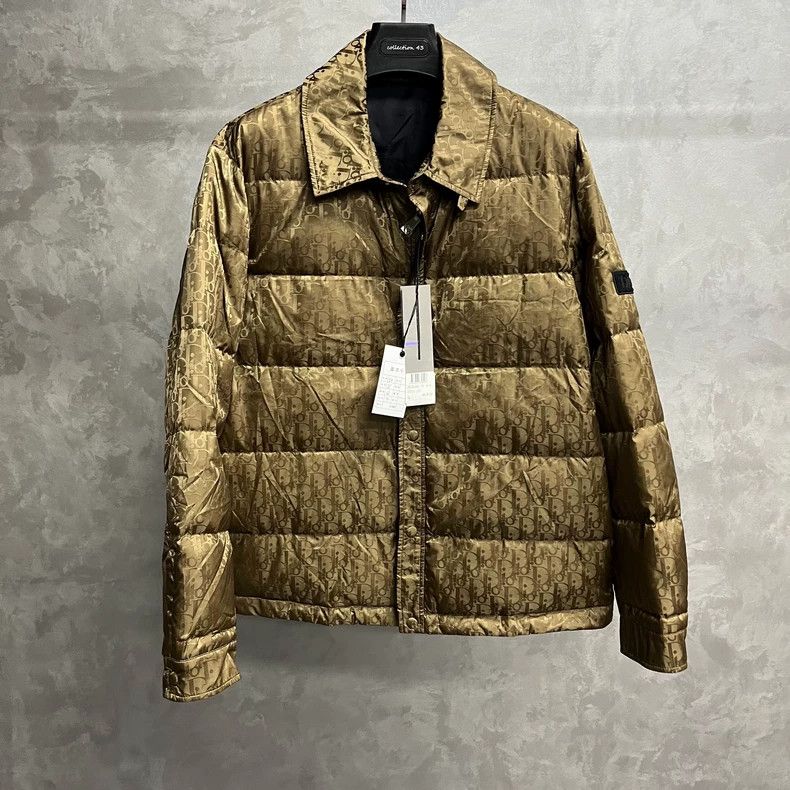 Dior Dior The latest brown letter full print warm lapel zipper t Size US L / EU 52-54 / 3 - 1 Thumbnail