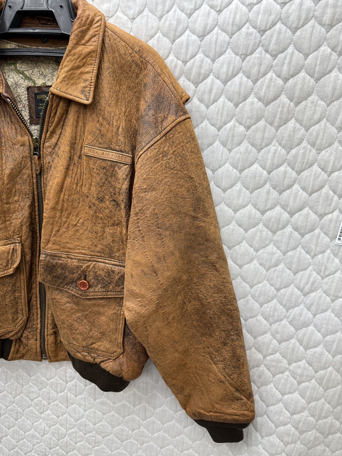 Vintage 🔥🔥💥STEALS VTG GREEN LEAF US AIR FORCE JACKET Size US L / EU 52-54 / 3 - 16 Thumbnail