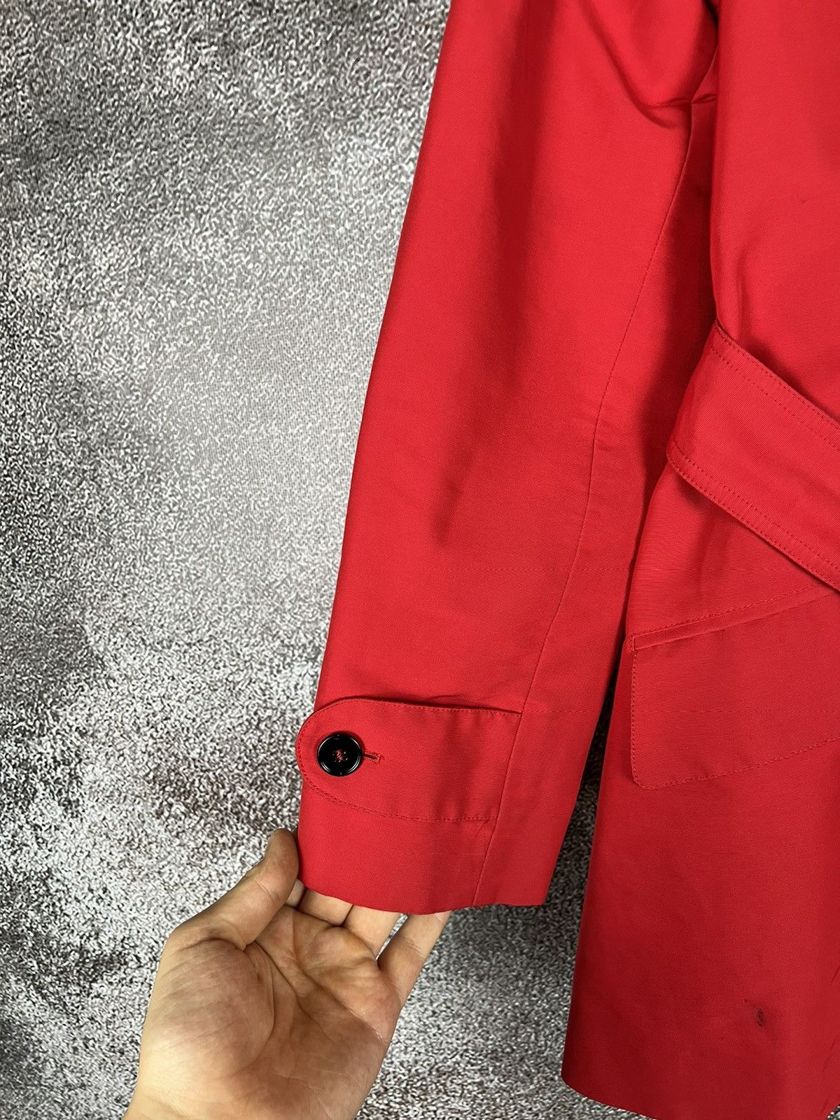 Designer × Dolce & Gabbana Dolce & Gabbana Red Polka dot Trench Coat Made in Italy Size S / US 4 / IT 40 - 9 Thumbnail
