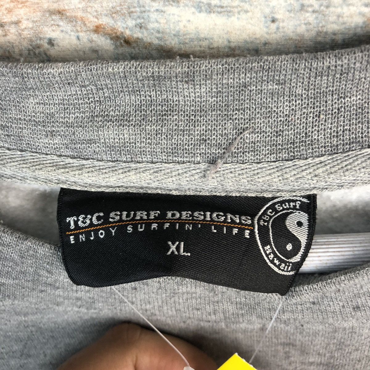 Vintage T&C Surf Designers Grey vintage Sweatshirt #A1273 Size US L / EU 52-54 / 3 - 13 Thumbnail