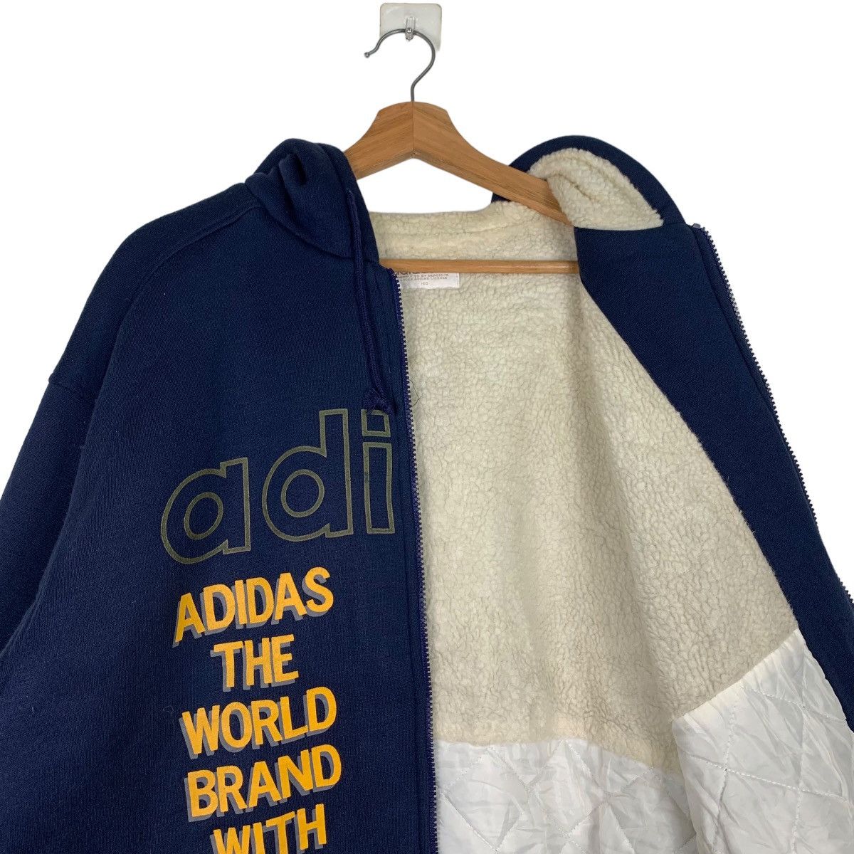 Adidas ADIDAS TREFOIL BIG LOGO SHERPA HODDIES #0183-C9 Size US S / EU 44-46 / 1 - 13 Thumbnail