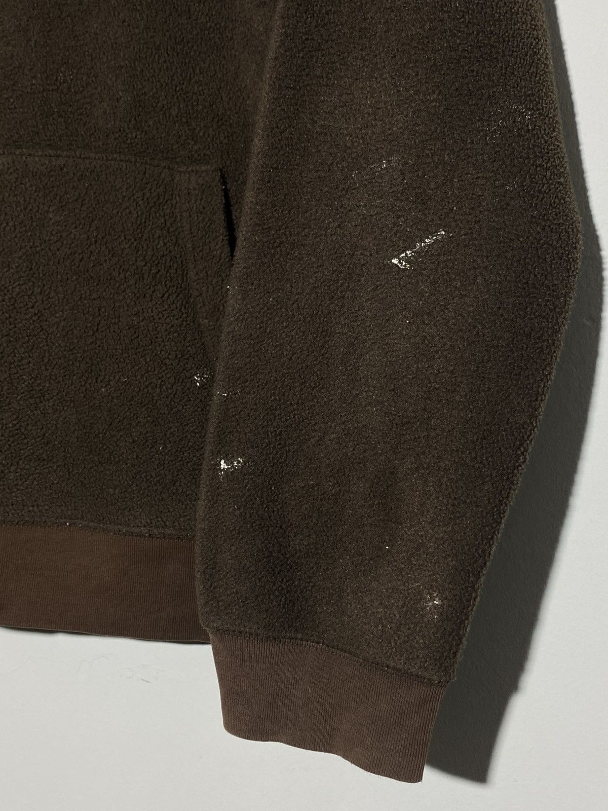 Gap 🔥 Y2K GAP BROWN FLEECE HOODIE DISTRESSED WORKWEAR VIBES Size US M / EU 48-50 / 2 - 7 Thumbnail