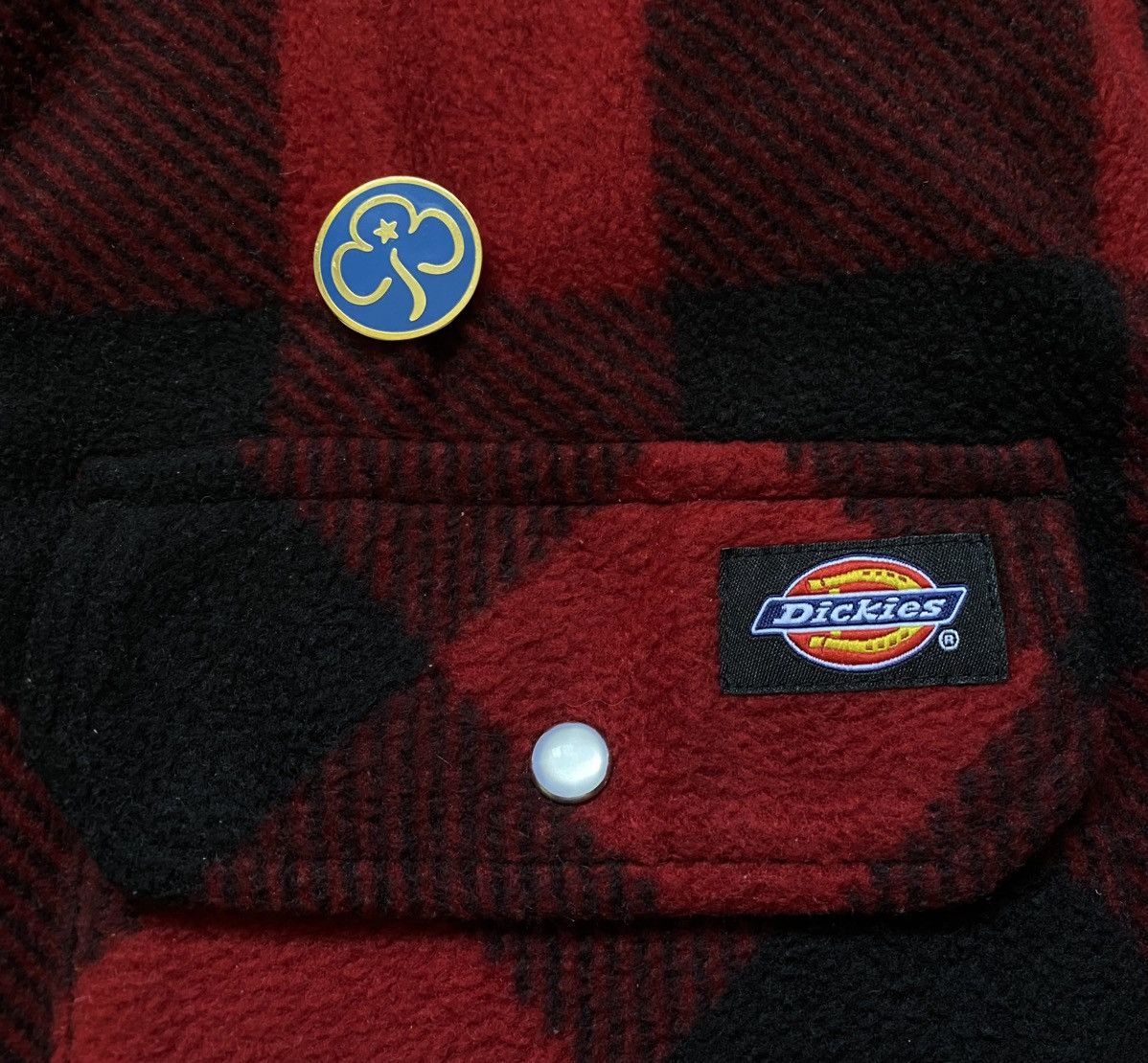 Dickies Insulated Plaid Checkered Fleece Overshirt Jacket Streetwear Size US L / EU 52-54 / 3 - 21 Thumbnail