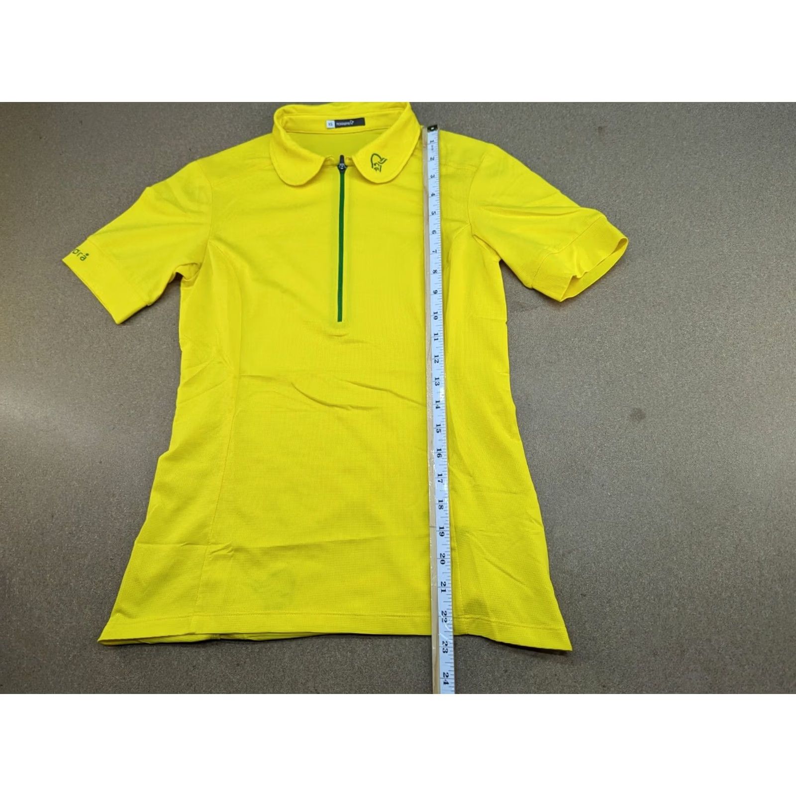 Vintage Norrona Fjora Equaliser Womens T-Shirt XS Yellow Sport Hiking Running Size XS / US 0-2 / IT 36-38 - 4 Thumbnail