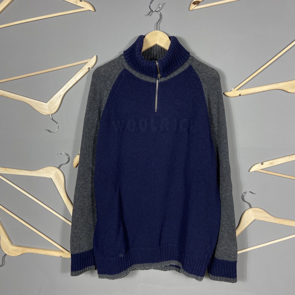 Vintage × Woolrich Woolen Mills Wollrich vintage wool zip sweater Size US XXL / EU 58 / 5 - 1 Thumbnail