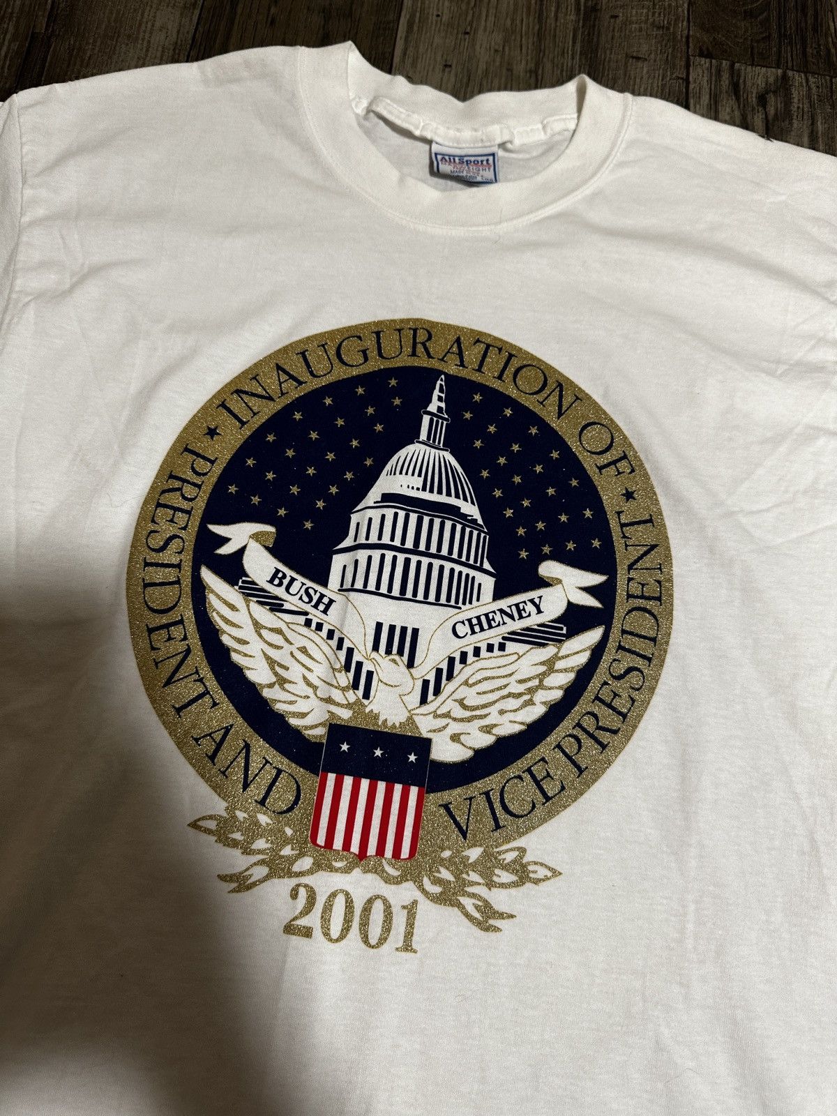 Vintage Vintage 2001 George W. Bush Inauguration Tee Size US XL / EU 56 / 4 - 1 Thumbnail