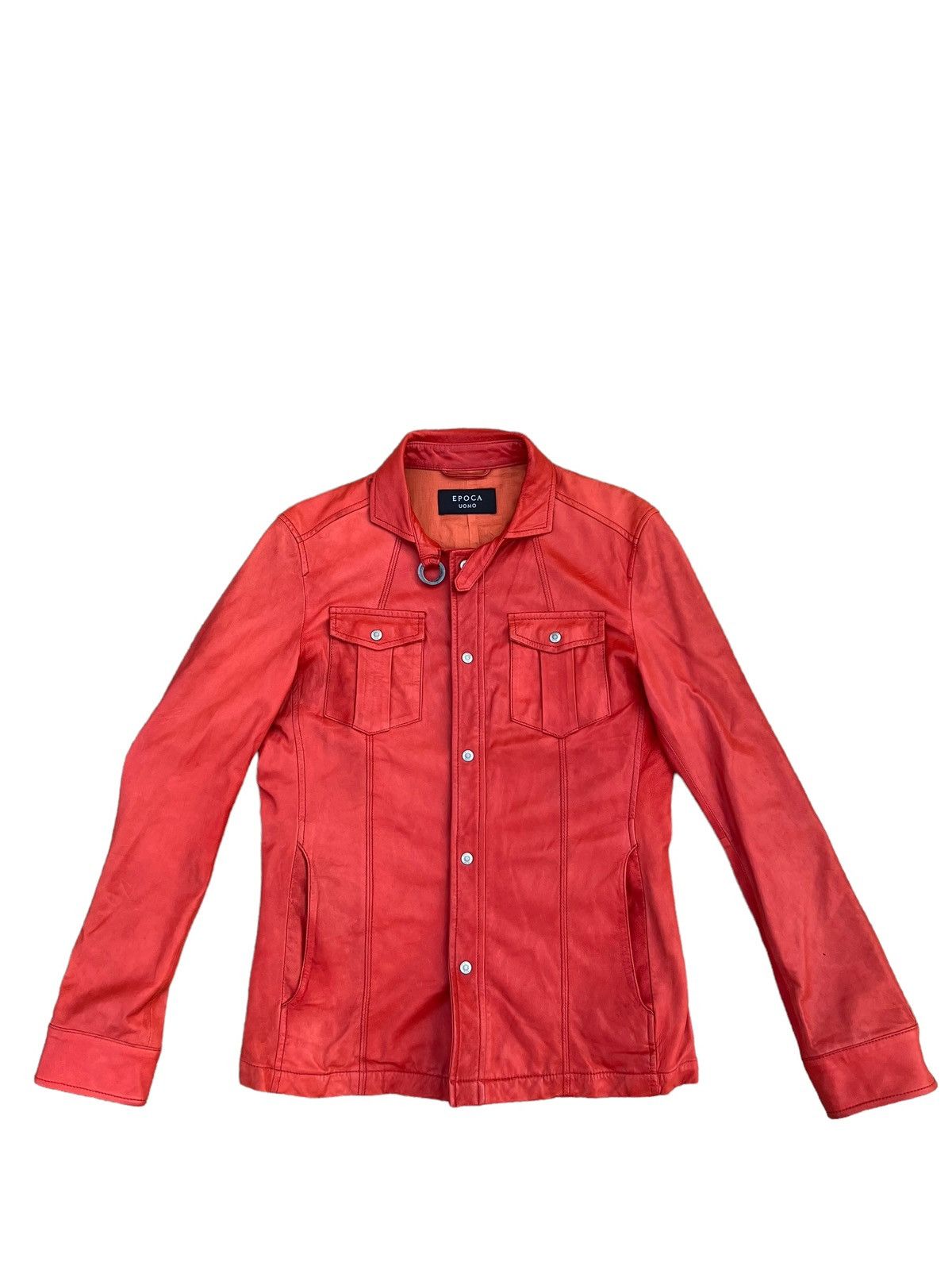 Leather Epoca Uomo Japan Patina Sheep Leather Four Pocket Shirt Size US M / EU 48-50 / 2 - 1 Thumbnail