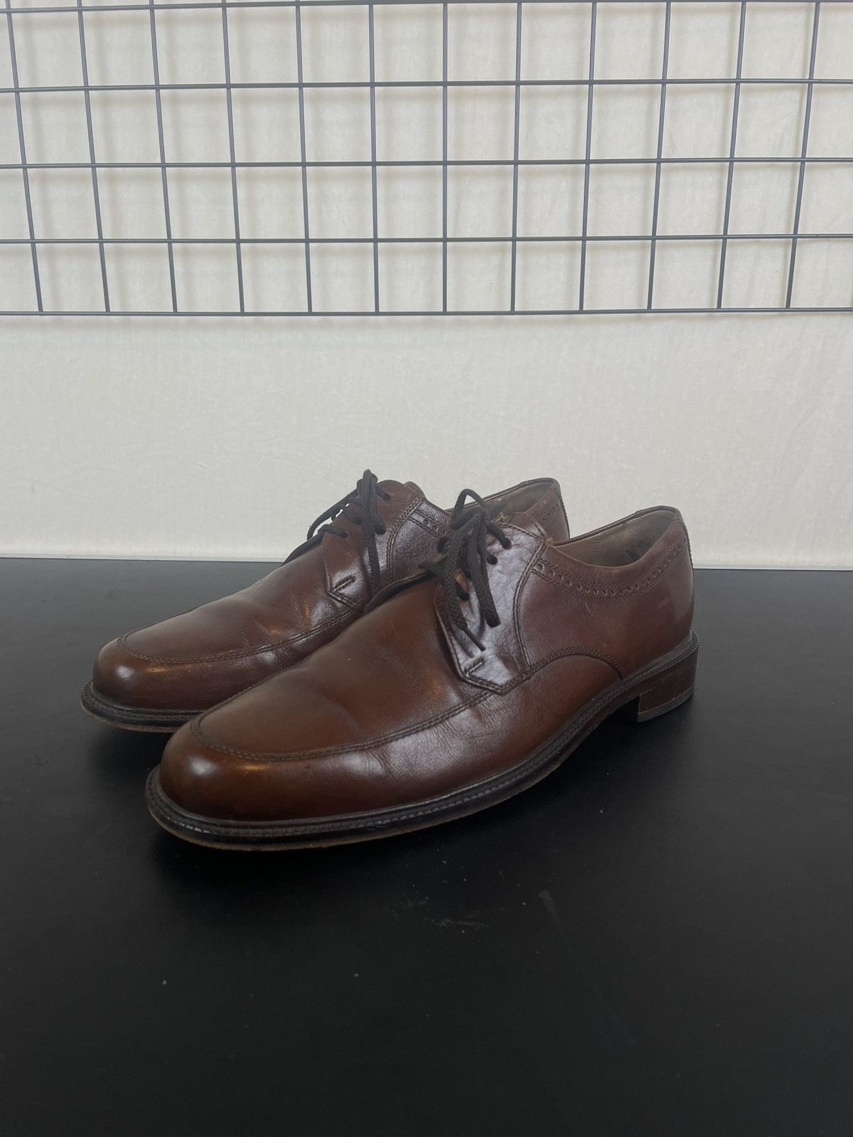 Vintage sioux brown leather oxford formal shoes