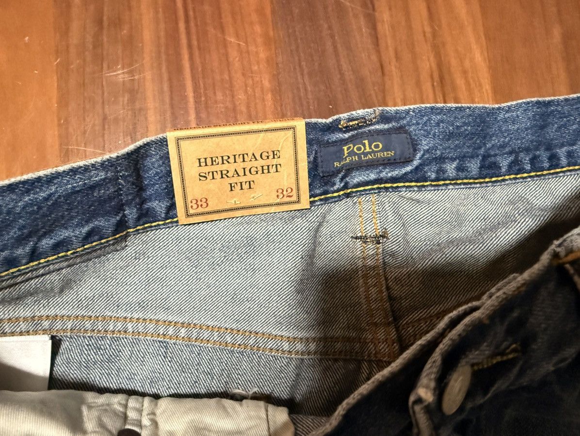 Polo Ralph Lauren Polo Ralph Lauren Heritage Straight Distressed Jean Sz 33/32 Size US 33 - 10 Thumbnail