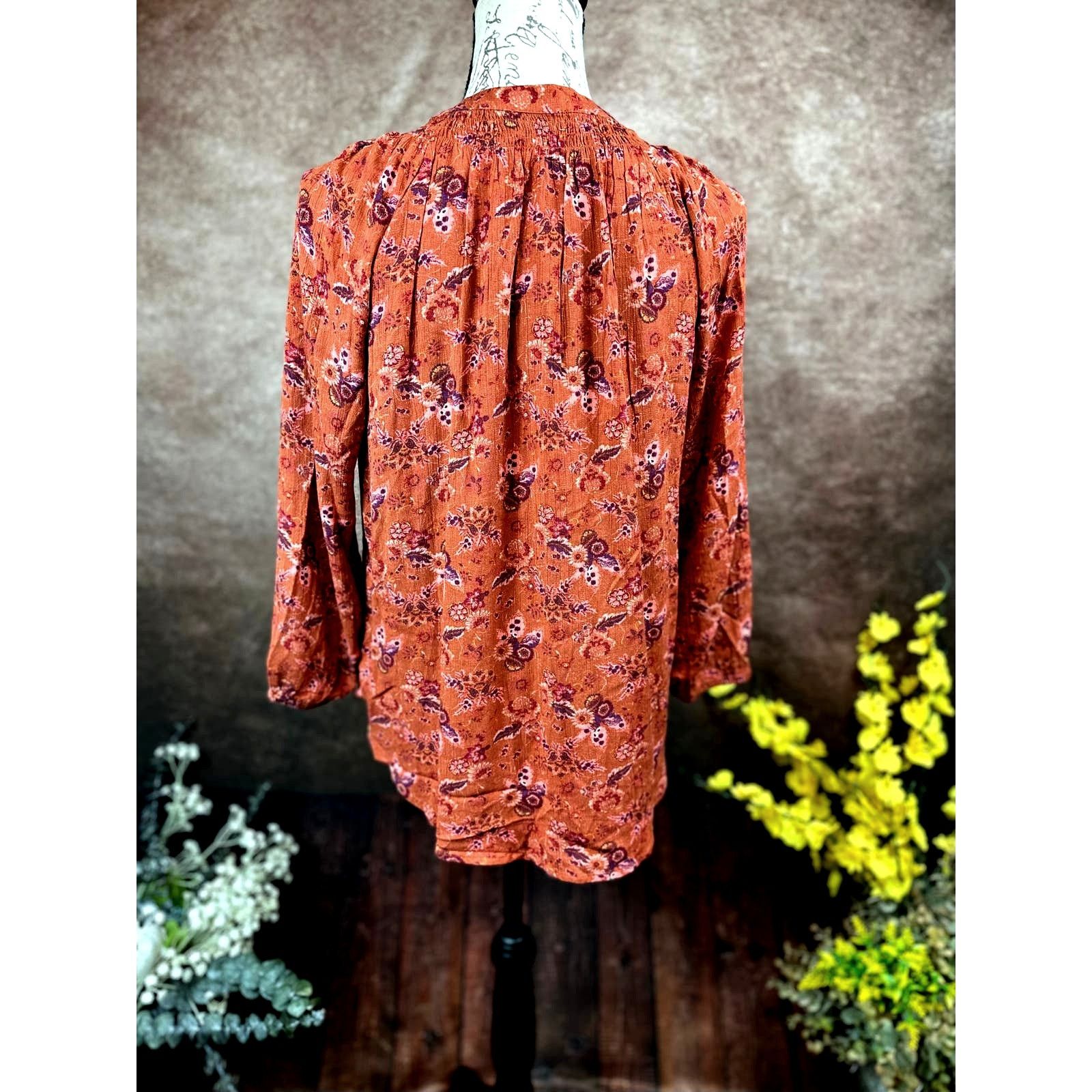 Other Mason & Belle Button & Loop Closure Tunic Rustic Floral S Size S / US 4 / IT 40 - 7 Thumbnail