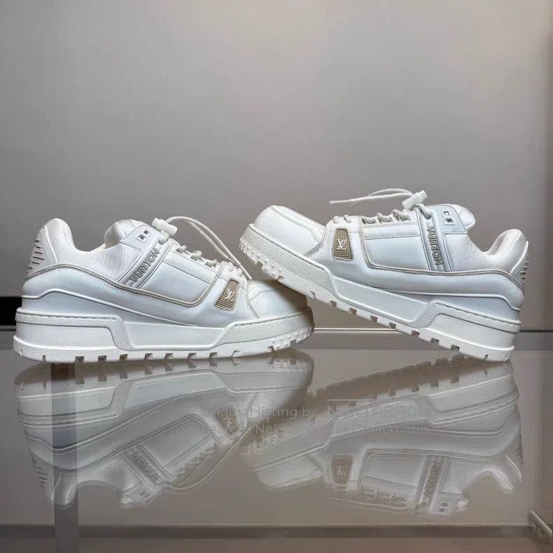 Louis Vuitton Louis Vuitton TRAINER MAXI Pure White Fat Ding shoes Size US 9.5 / EU 42-43 - 6 Thumbnail