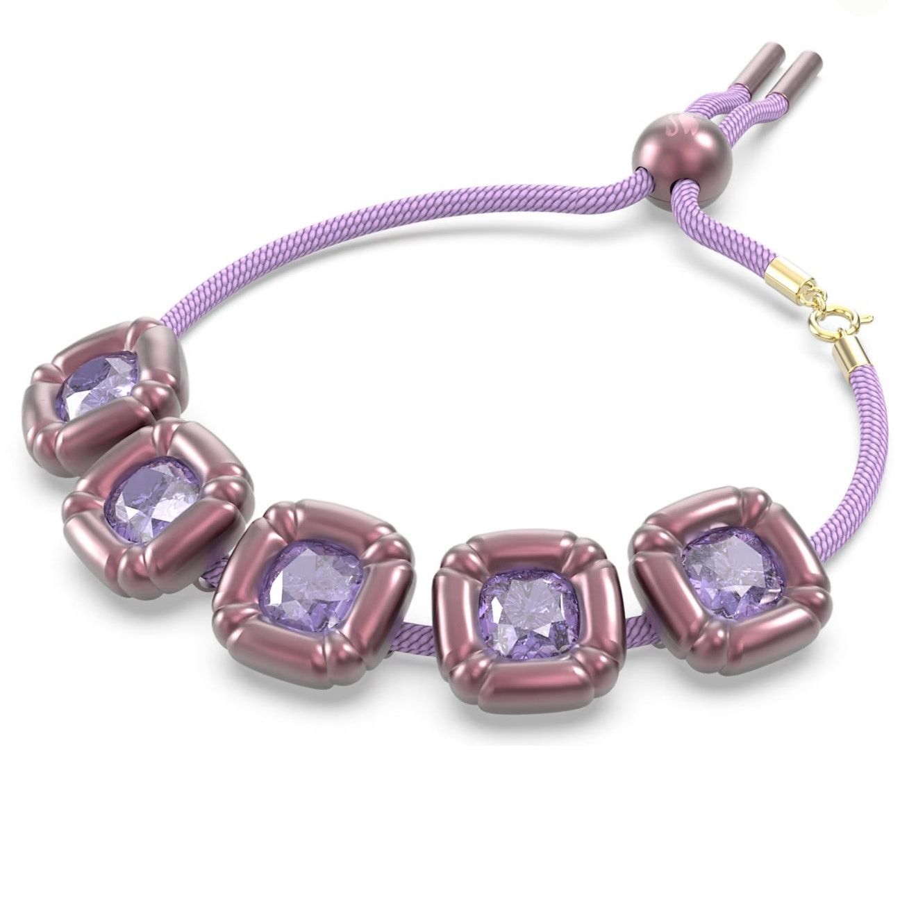 Swarovski Swarovski Dulcis bracelet Cushion cut, Purple New Medium Size ONE SIZE - 1 Thumbnail
