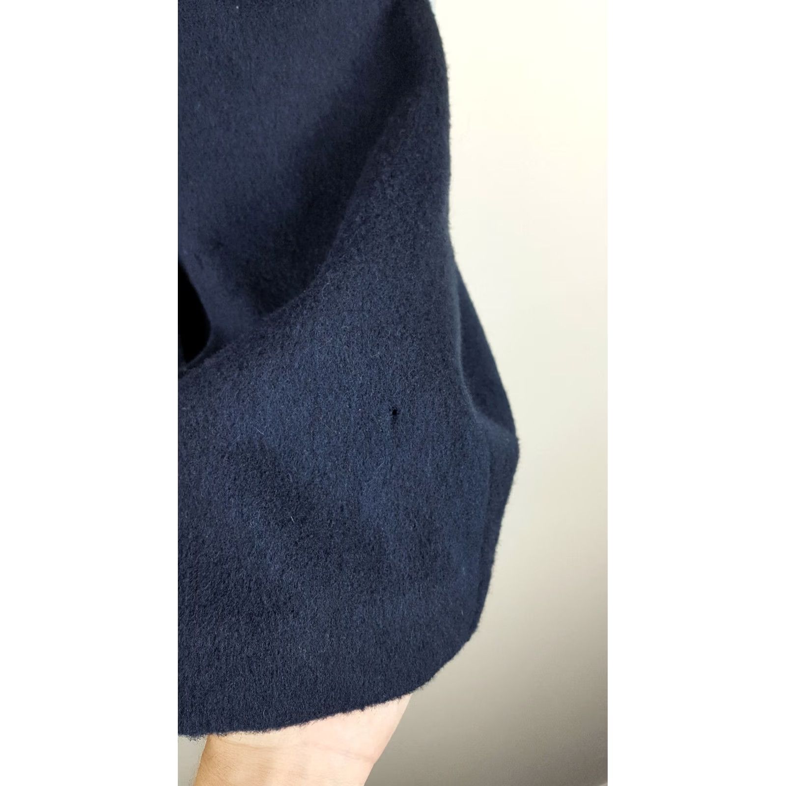 Vintage VINTAGE Luli & Me Wool Dress Navy Blue A-Line Long Sleeve Collared Buttoned 80s Womens Size 7 Size M / US 6-8 / IT 42-44 - 4 Thumbnail