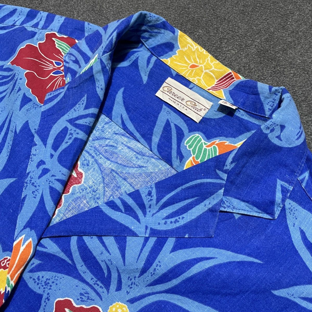 Vintage Vintage Carrer Club Parrots And Plants Open Collar Shirt Size US L / EU 52-54 / 3 - 4 Thumbnail