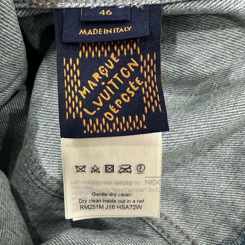 Louis Vuitton Louis Vuitton Checkerboard Full Logo Denim Jacket Size US S / EU 44-46 / 1 - 4 Thumbnail