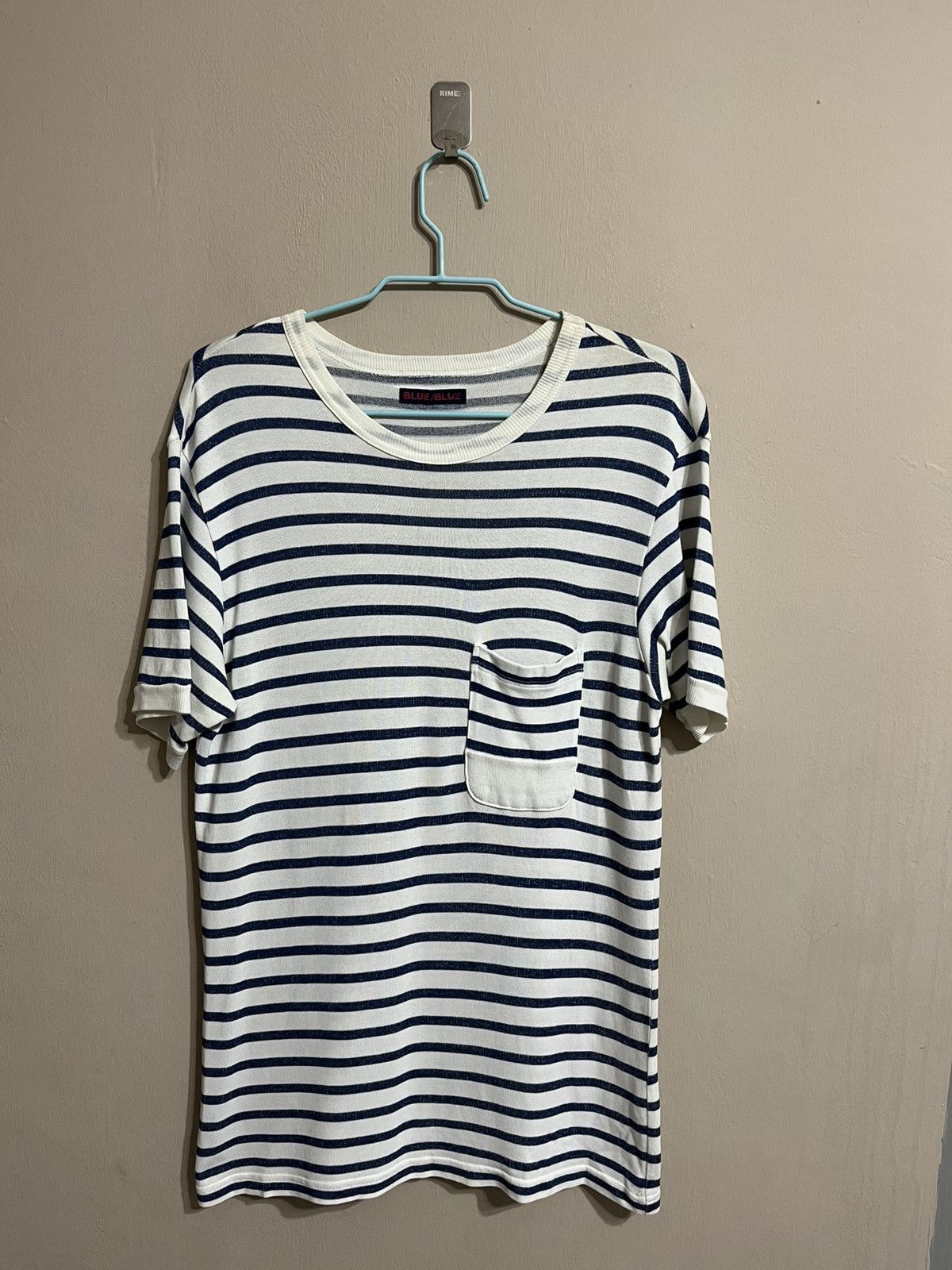 Blue Blue Japan Blue Blue Stripes Single Pocket Shirt Size US S / EU 44-46 / 1 - 1 Thumbnail