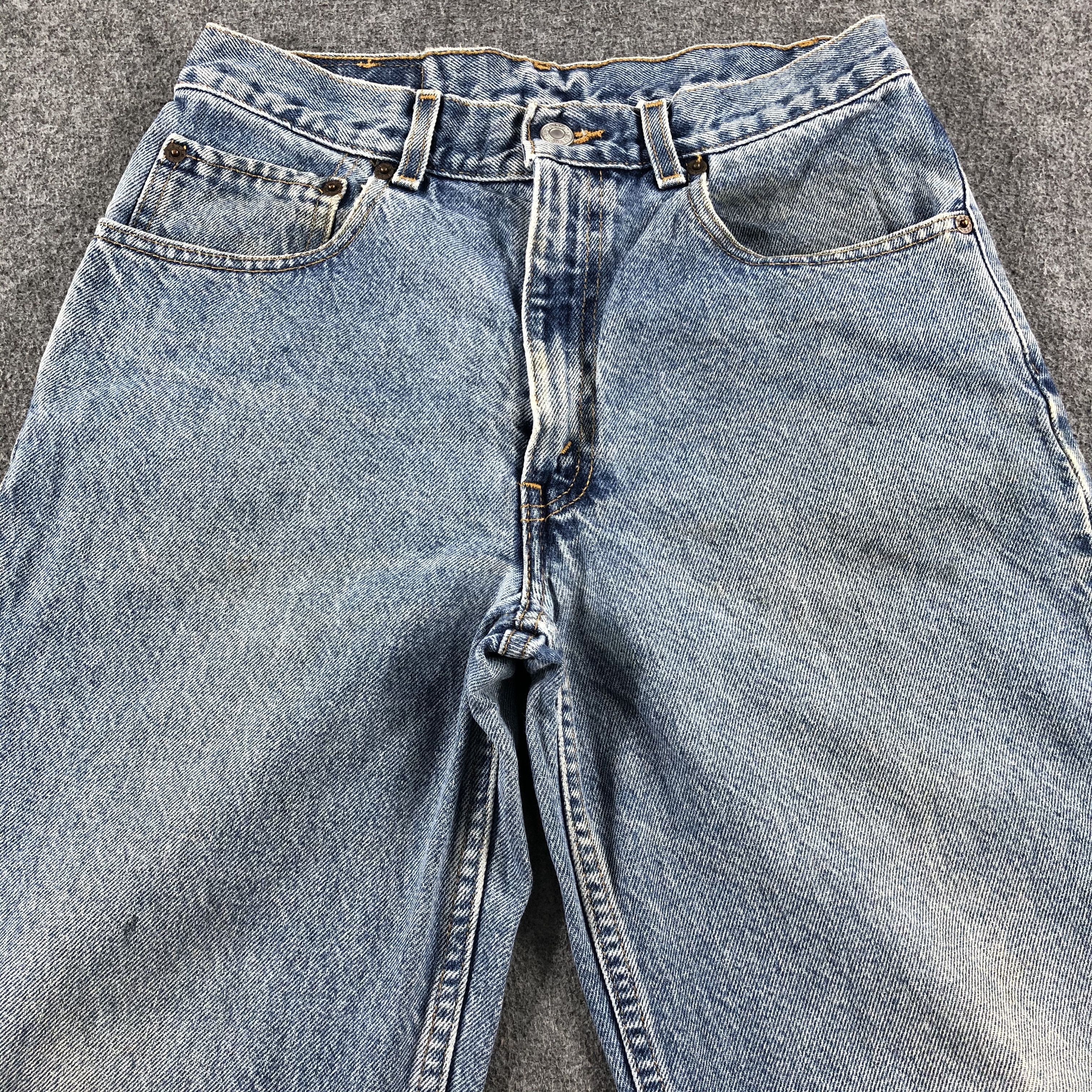 Levi's 90s Vintage Blue Wash Levis 550 Jeans-J2447 Size US 28 / EU 44 - 3 Thumbnail