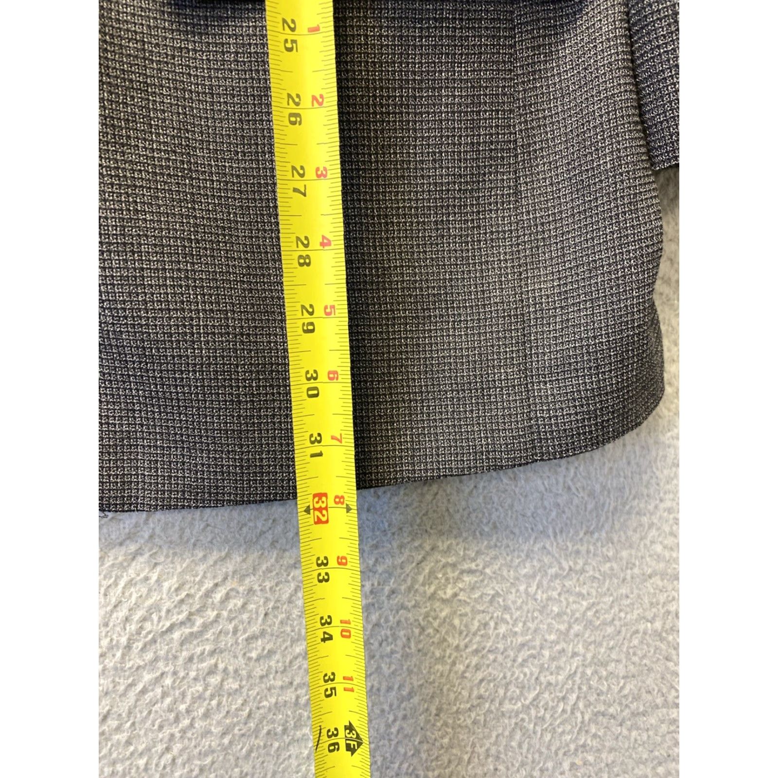 Santoni VINTAGE Mantoni Mens Blazer Jacket 48R Wool Textured Double-Vented Notch Lapel Formal Casual Size 48R - 6 Thumbnail