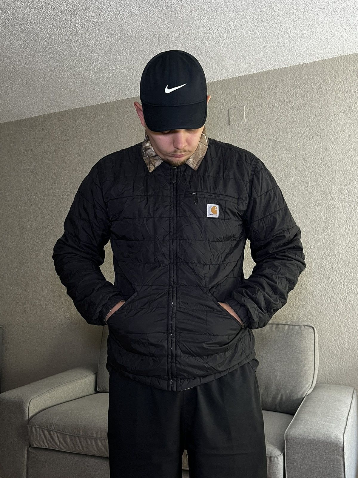 Carhartt Vintage Carhartt Real Tree Fleece Double Jacket Size US L / EU 52-54 / 3 - 5 Thumbnail
