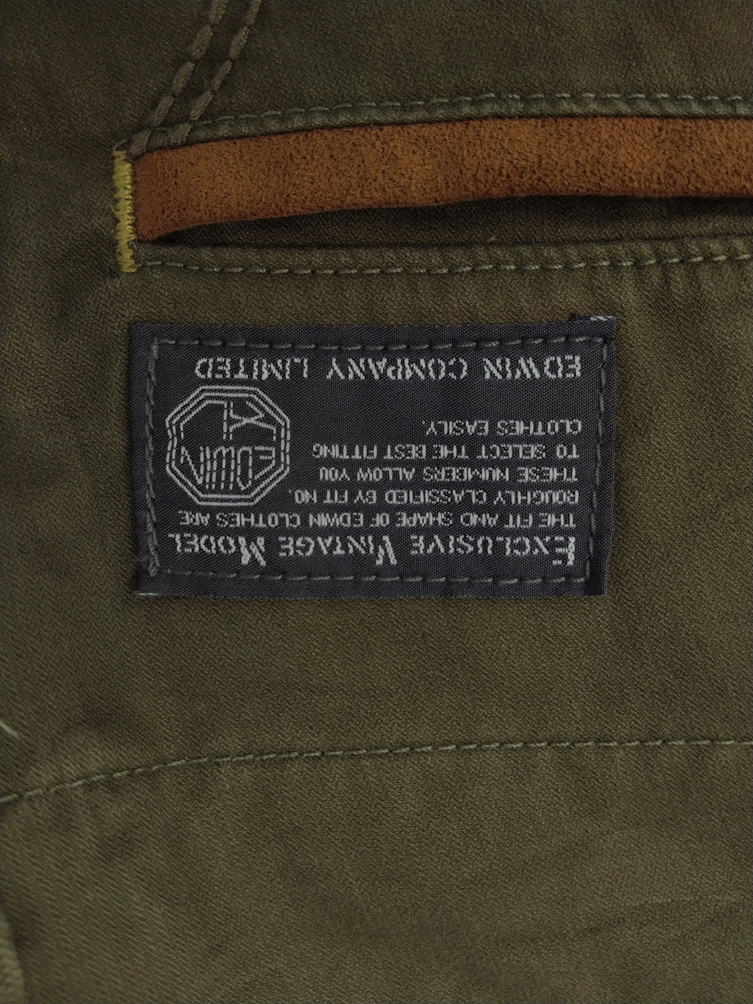 Japanese Brand Edwin Cargo Multi Pocket Pants 36x28.5 -CP201 Size US 36 / EU 52 - 9 Thumbnail