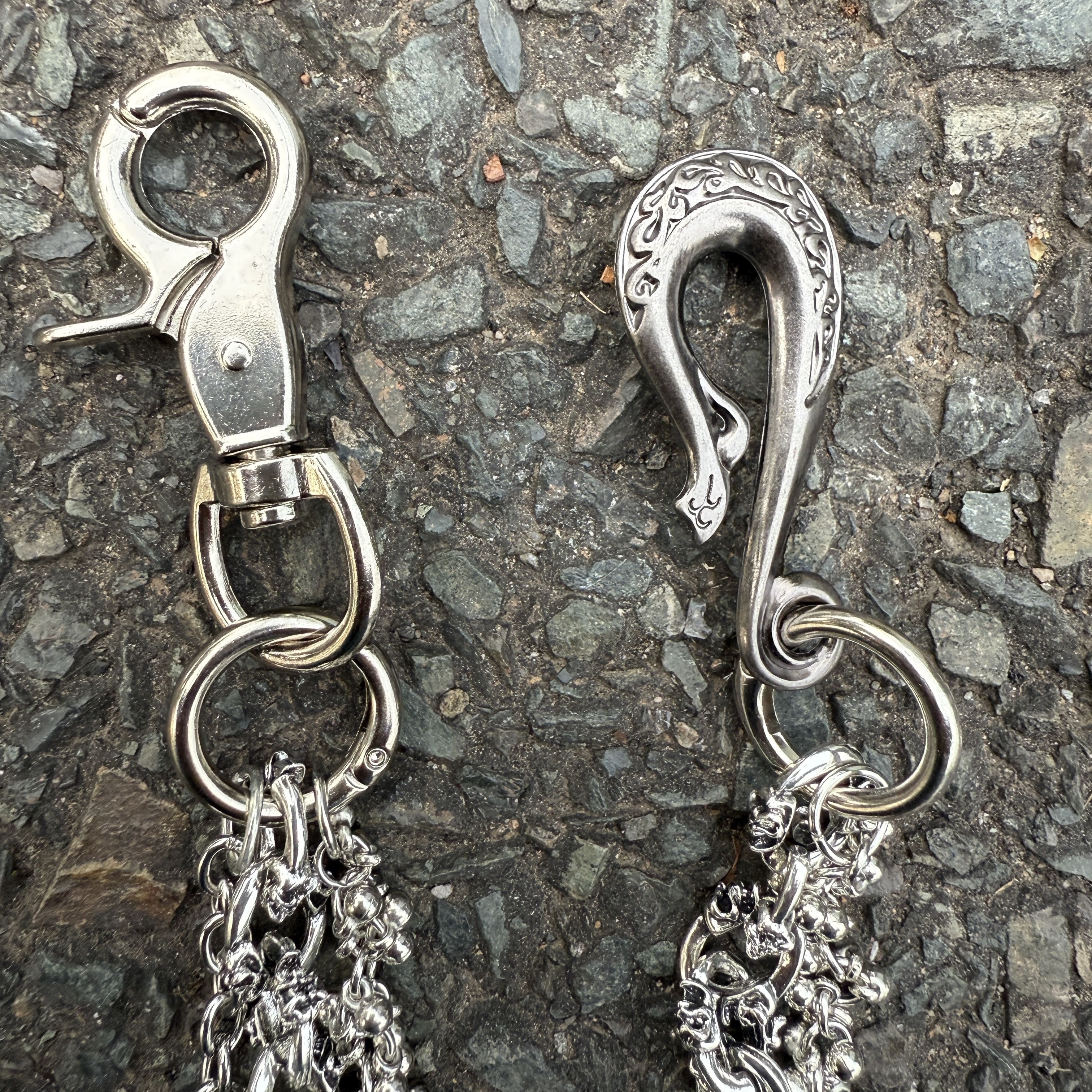 Jewelry Double Layer Combination Silver Wallet Chain Size ONE SIZE - 2 Thumbnail