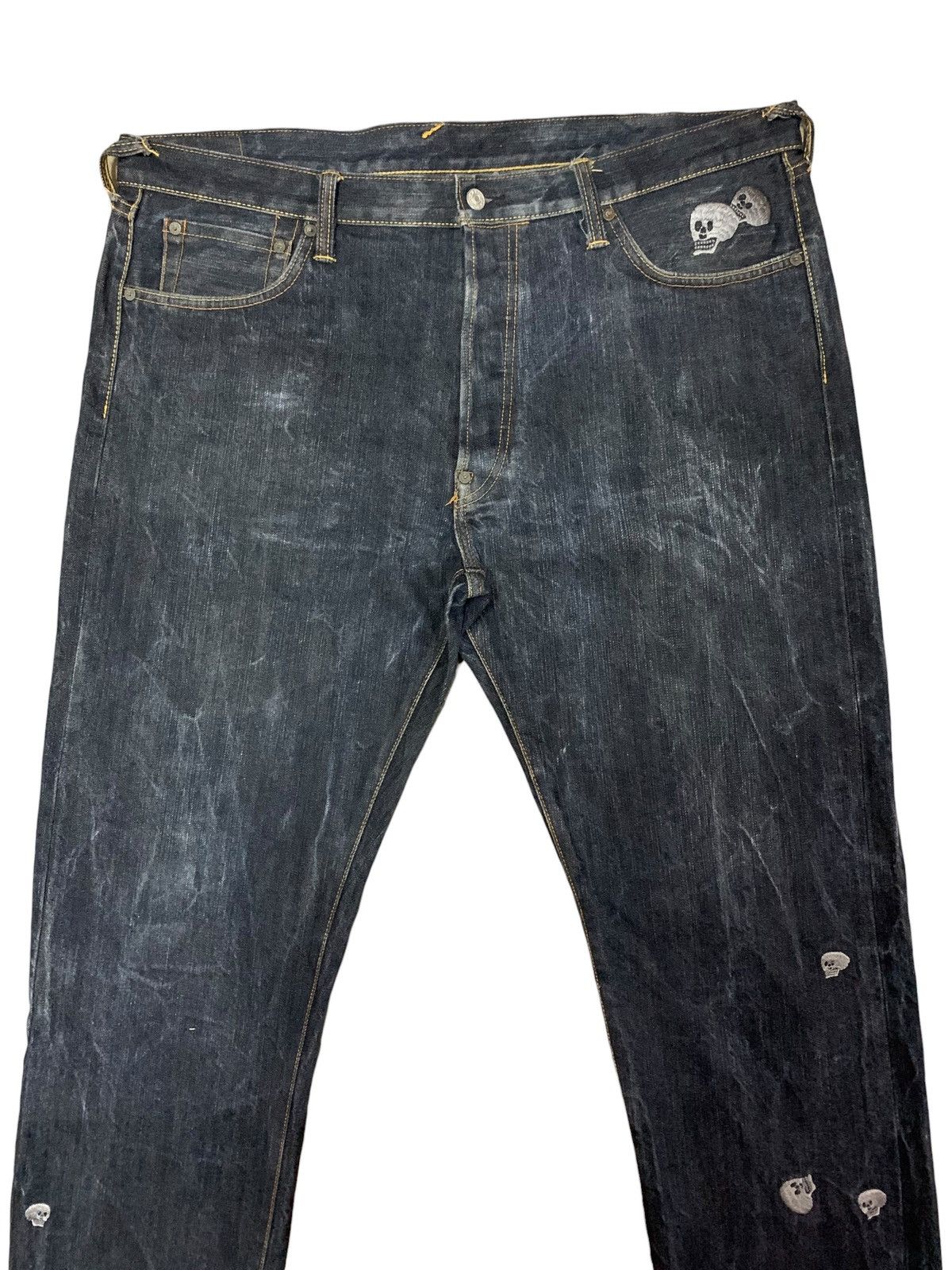 Evisu Evisu Selvedge ButtonFly Skull Embroidery Jeans Size US 40 / EU 56 - 4 Thumbnail