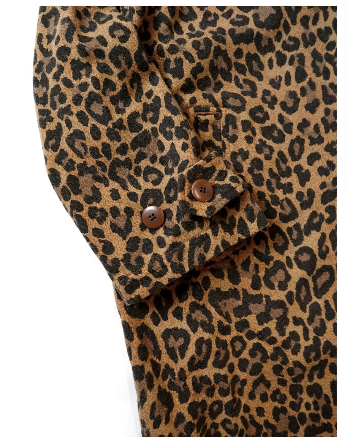 Kapital KAPITAL Twill Aged Wool Leopard Print Cavalier Coat Size US M / EU 48-50 / 2 - 7 Thumbnail