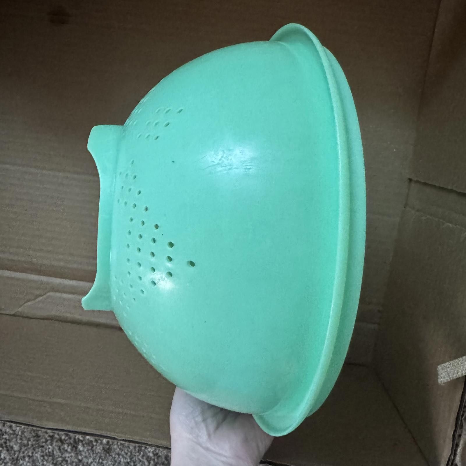 Other Vintage Tupperware Green Plastic Colander Strainer Size ONE SIZE - 4 Thumbnail