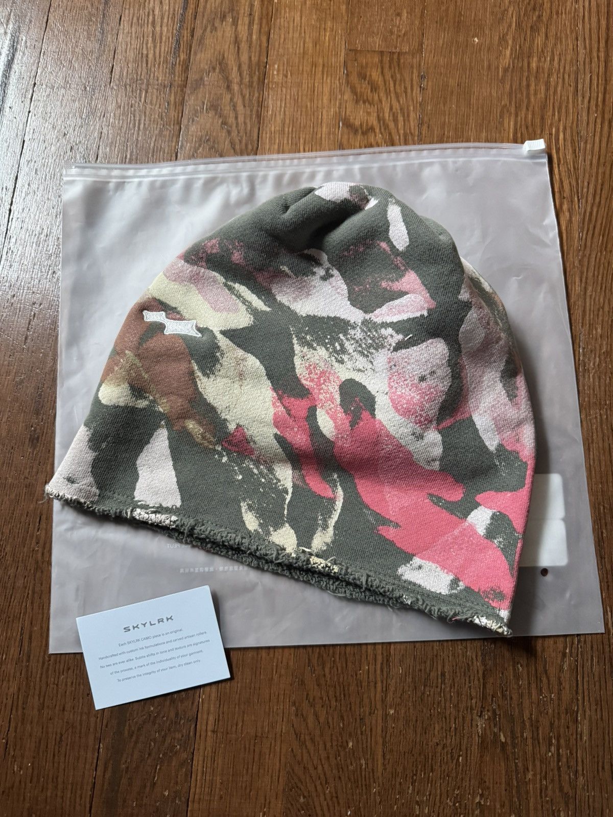 SKYLRK Swag Cherry Camo Bieber Green Beanie | Grailed