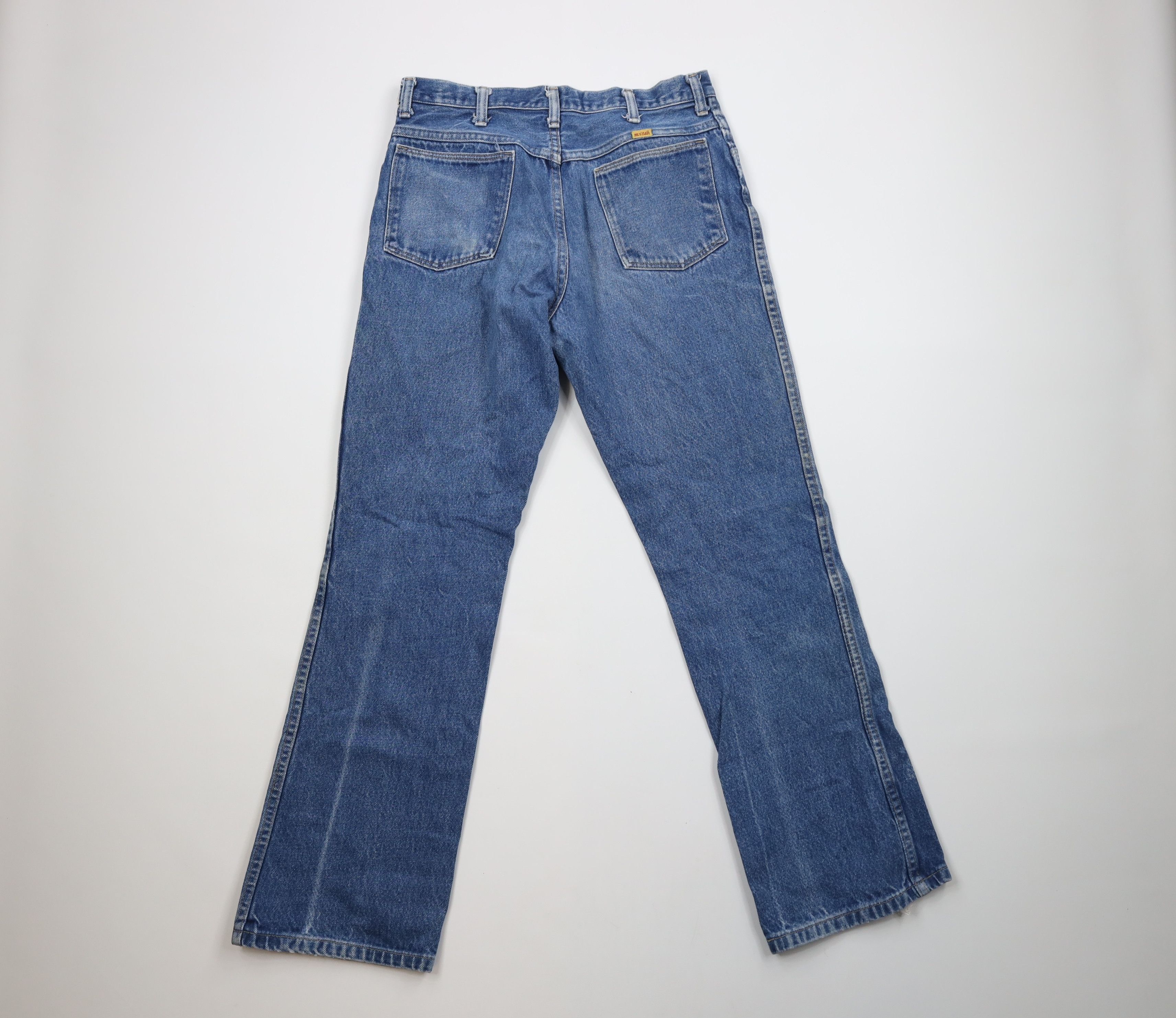 Vintage Vintage 90s Streetwear Flared Bootcut Denim Jeans Blue USA Size US 32 / EU 48 - 9 Thumbnail