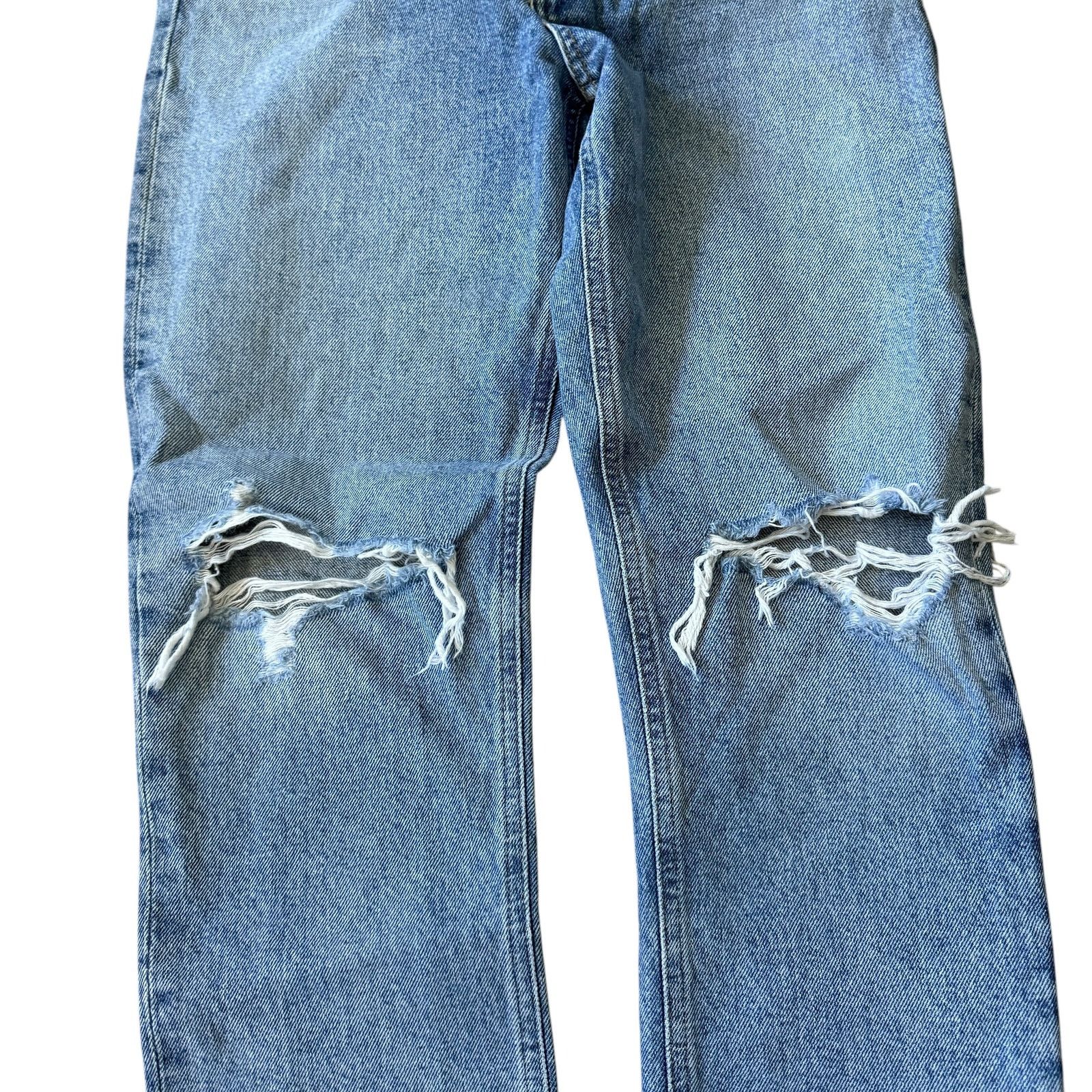 Agolde AGOLDE Riley High Rise Straight Crop Jean Distressed Size 26" / US 2 / IT 38 - 4 Thumbnail