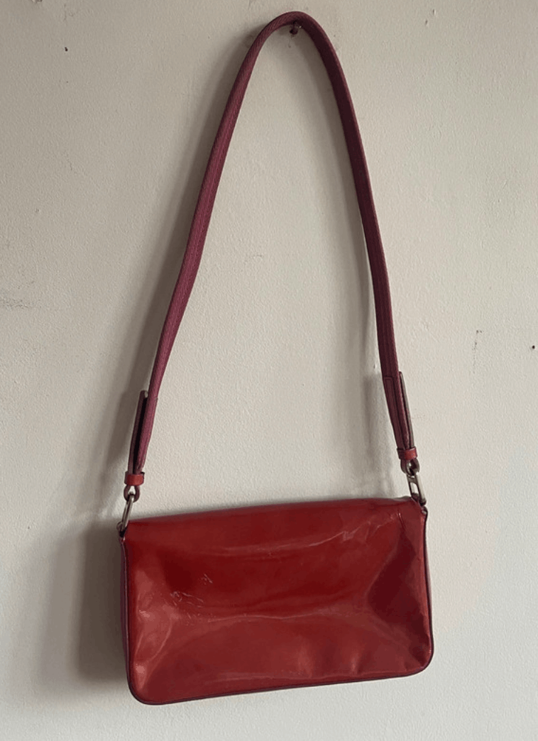 Prada Prada Bag 1999 Handbag Leather Shoulder Nylon Vintage Size ONE SIZE - 3 Thumbnail