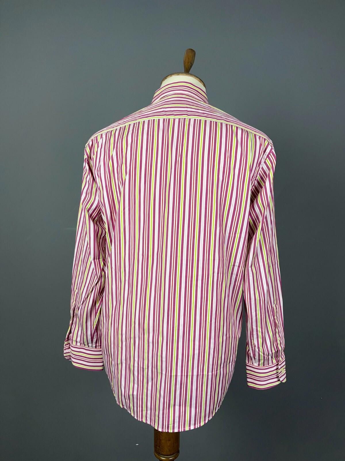 Eton Eton Ganghester Coloured Stripe Shirt Size 16 / 41 / L Size US M / EU 48-50 / 2 - 7 Thumbnail