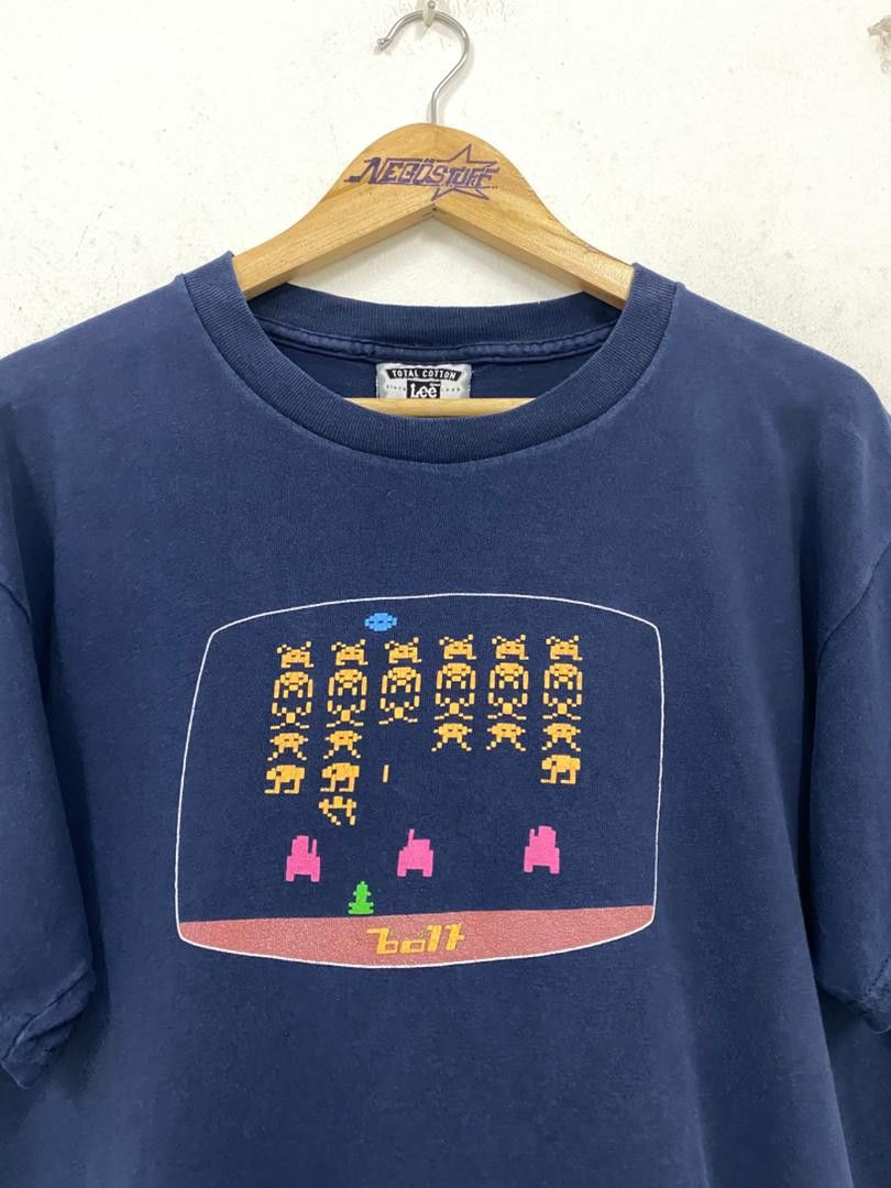 Vintage VTG 90S Space Invaders Games promo tees by LEE Size US XL / EU 56 / 4 - 2 Thumbnail