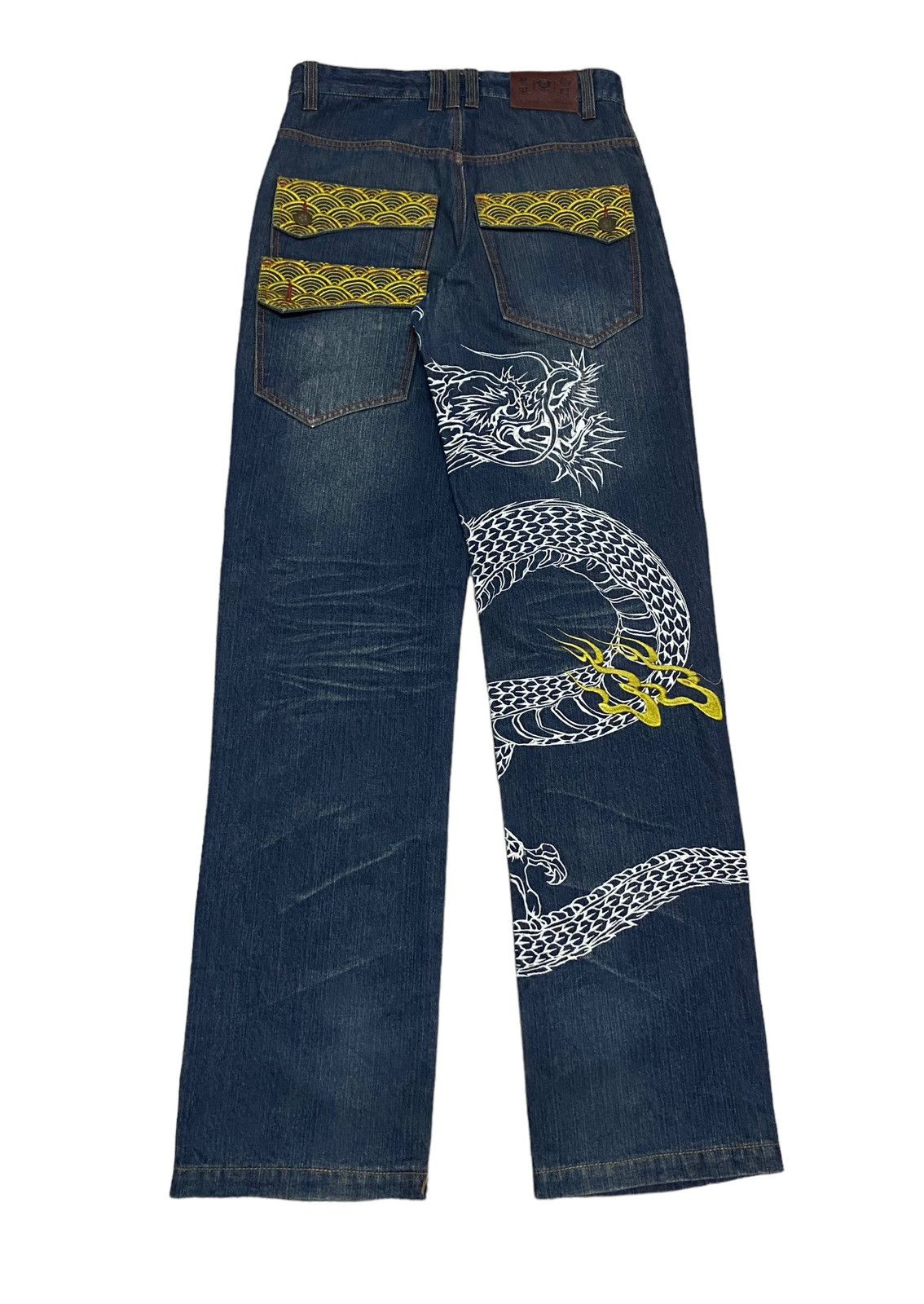 Japanese Brand × Vintage Very Rare Vintage The Japanese Tradition Sukajan Jeans 1990s Size US 32 / EU 48 - 2 Thumbnail