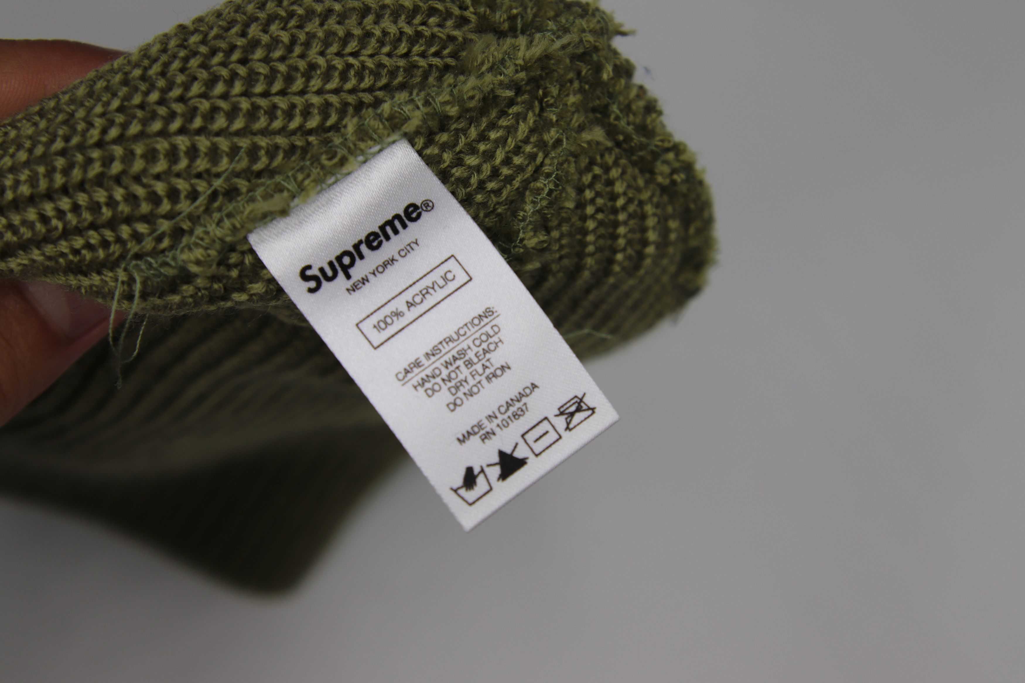 Supreme Supreme Loose Gauge Beanie Kaki Size ONE SIZE - 3 Thumbnail